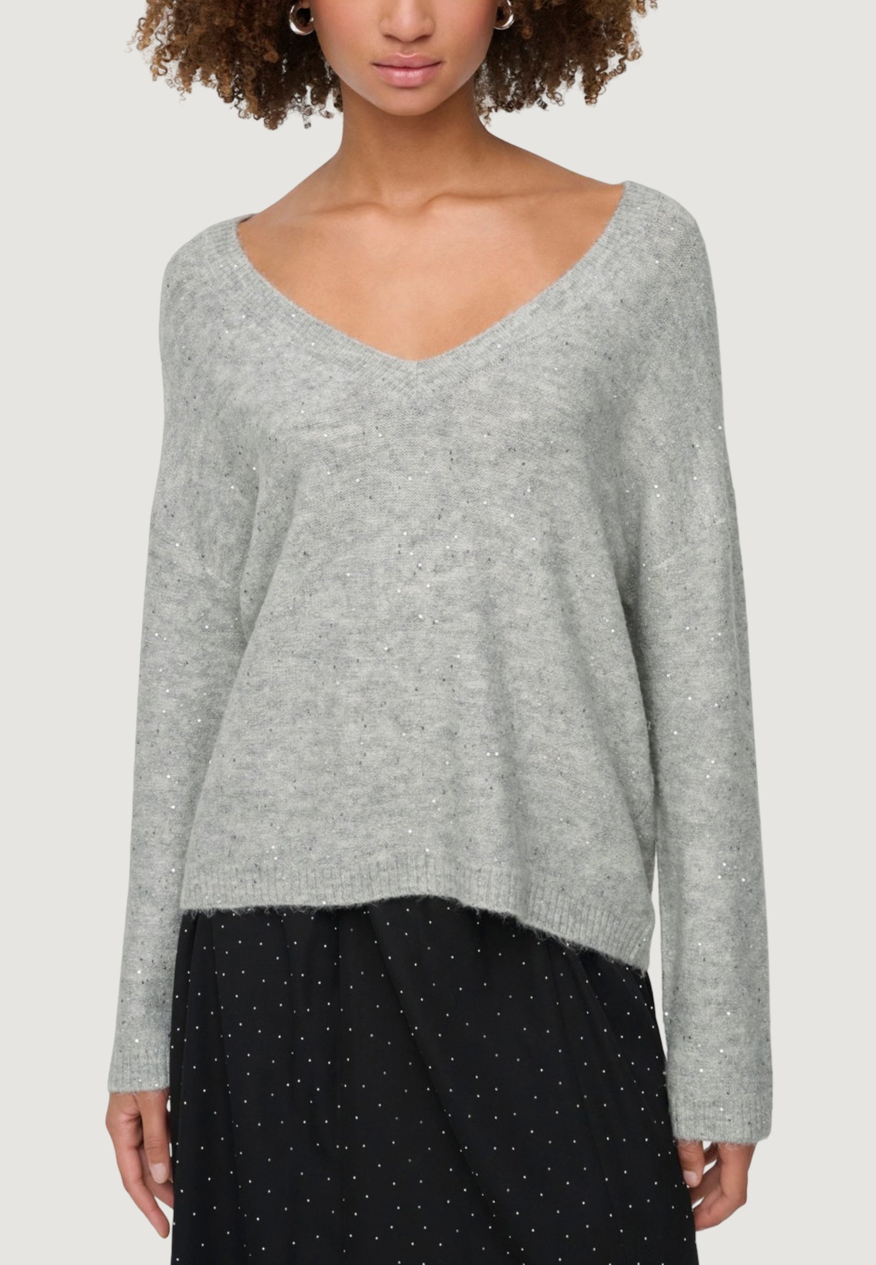 Pullover Only Onlarizona Ls Sequins V-Neck Pul Knt