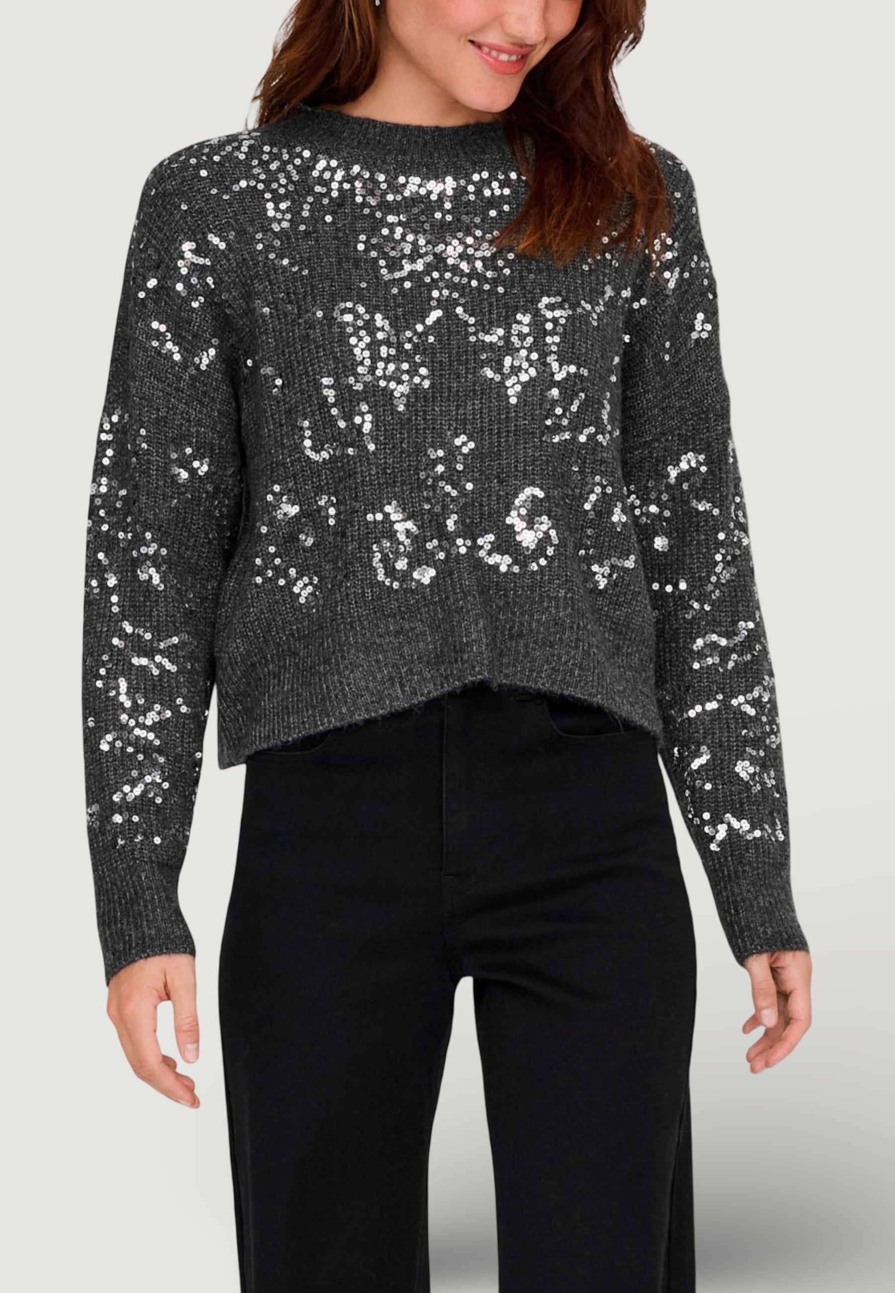 Maglione Only Onlalta Ls Sequin O-Neck Knt