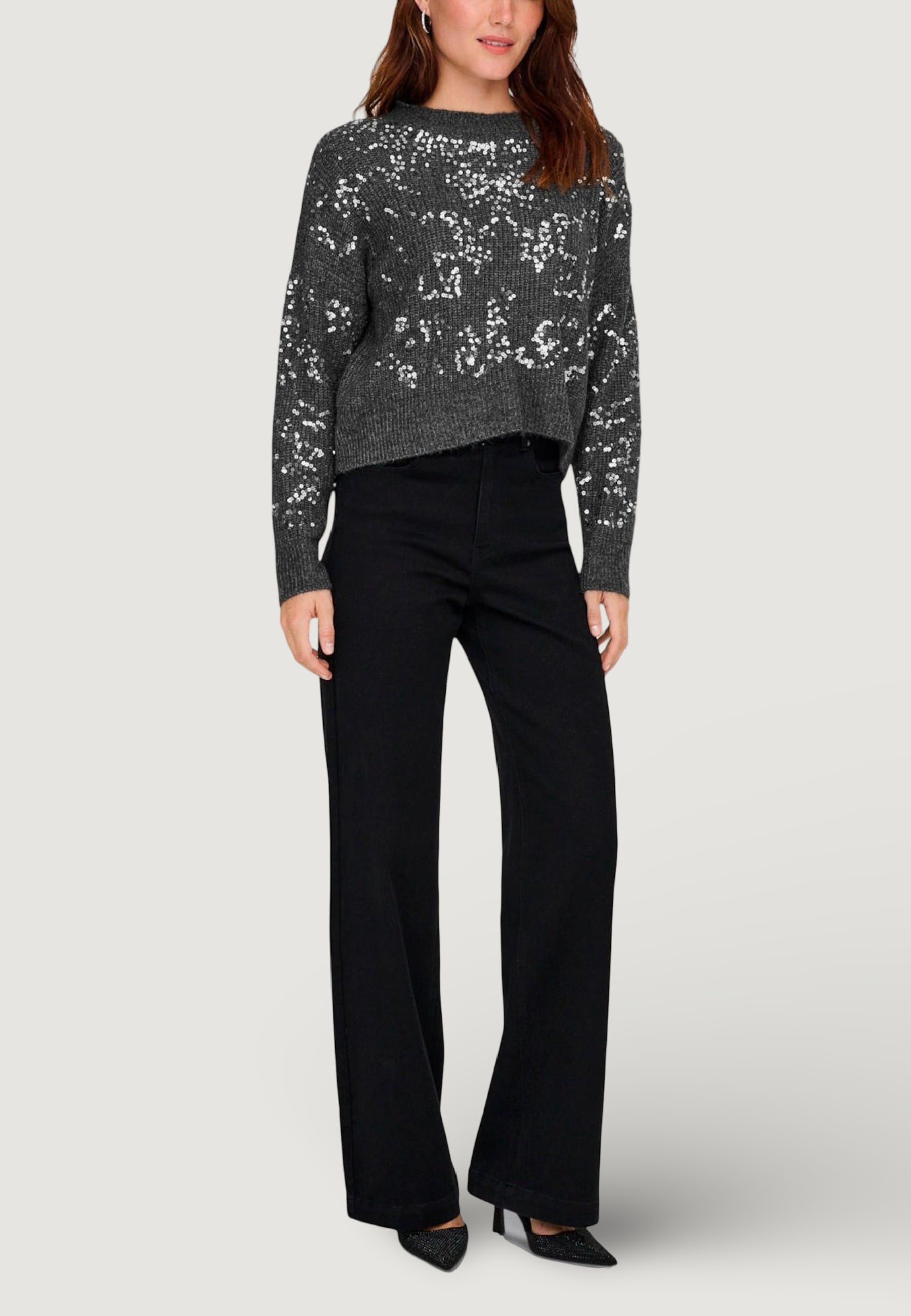 Maglione Only Onlalta Ls Sequin O-Neck Knt