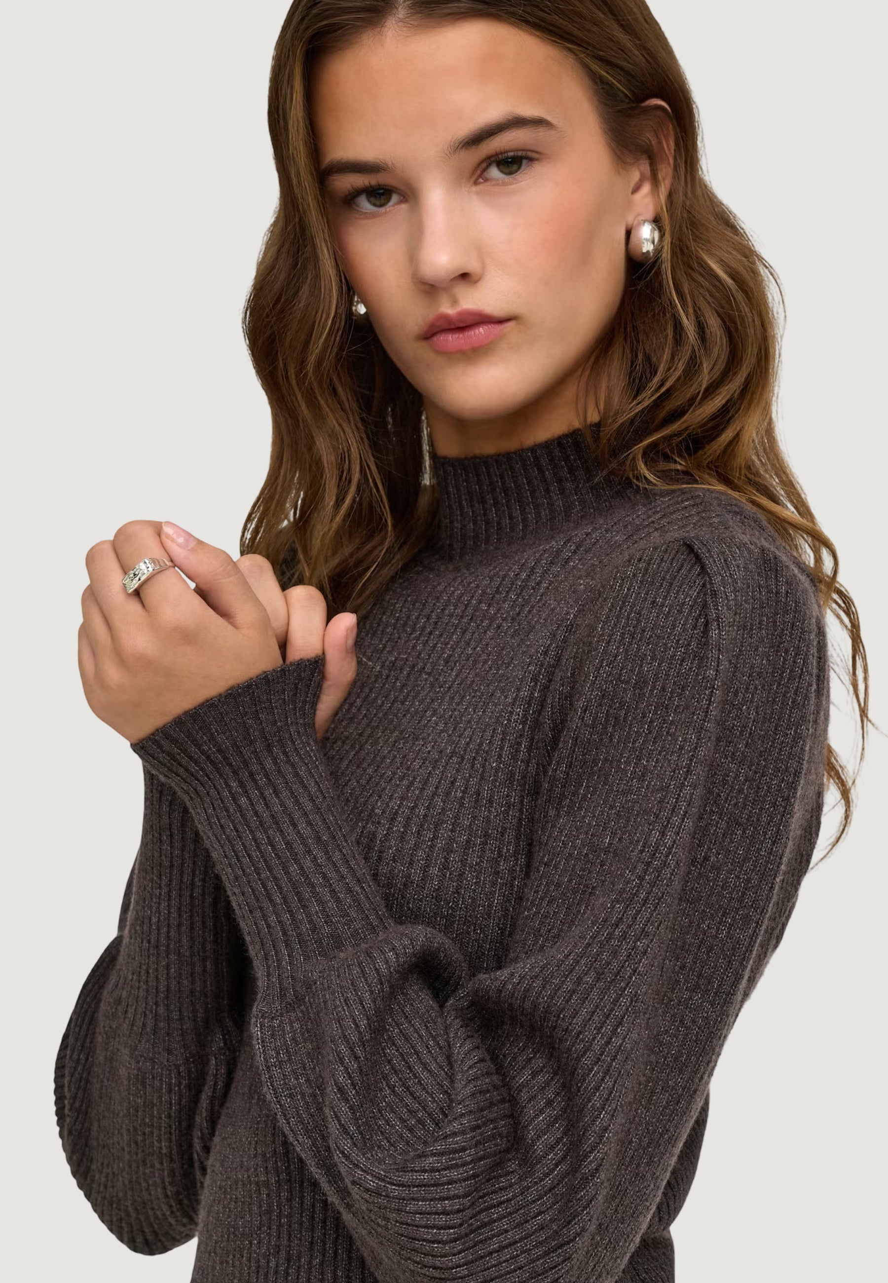 Maglione Only ONLKATIA LIFE L/S HIGHNE PULL KNT NOOS