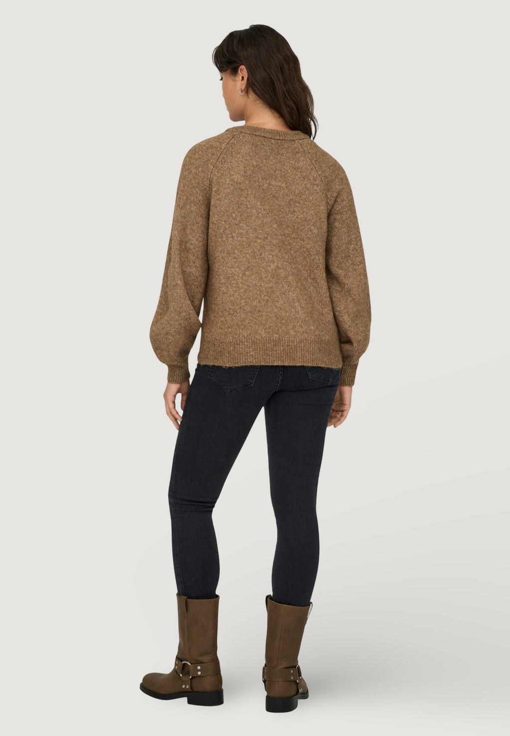 Pullover Only Onllauren Life Ls O-Neck Button Knt