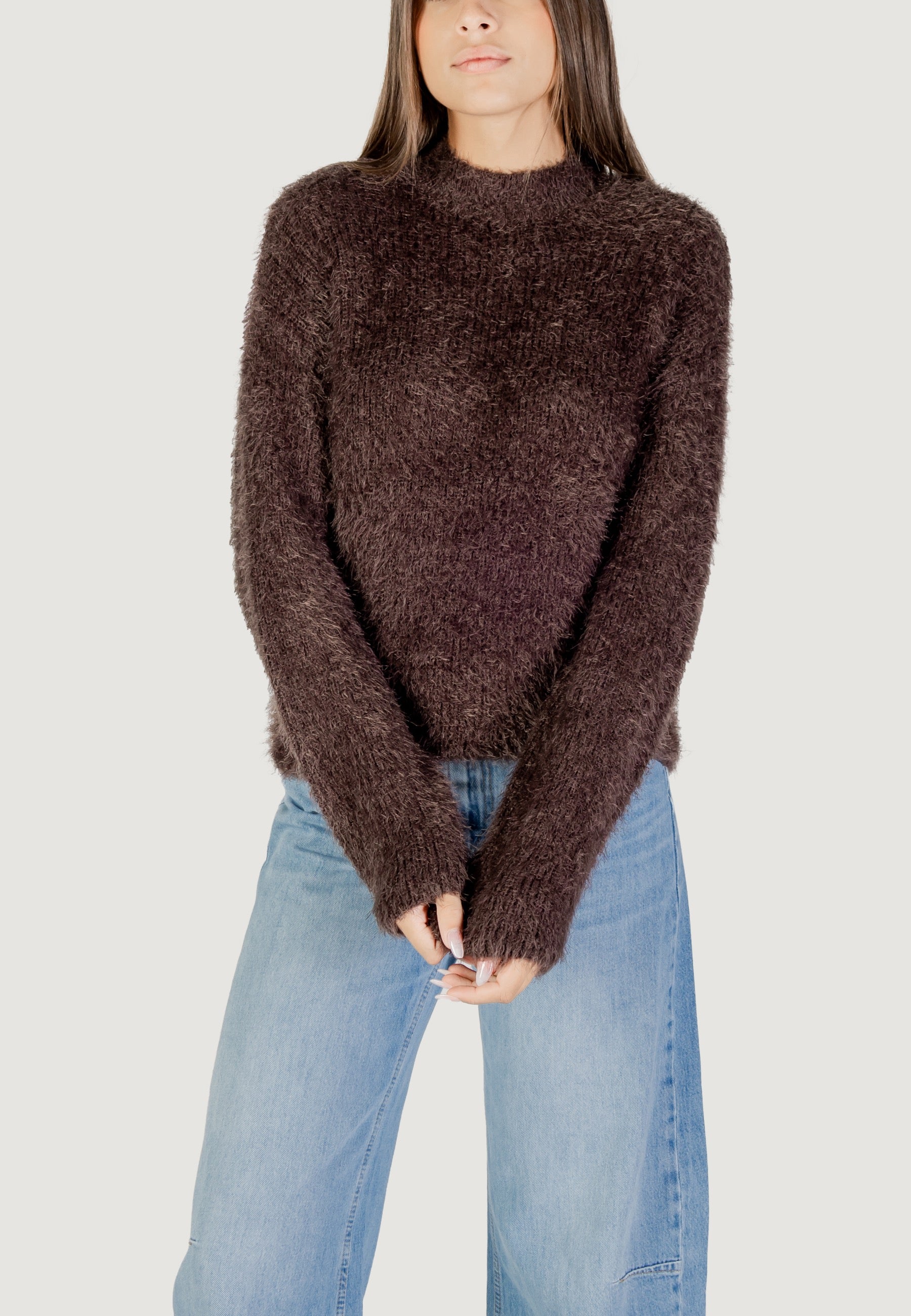 Maglione Only ONLLULU LS RIB HIGHNECK CC KNT