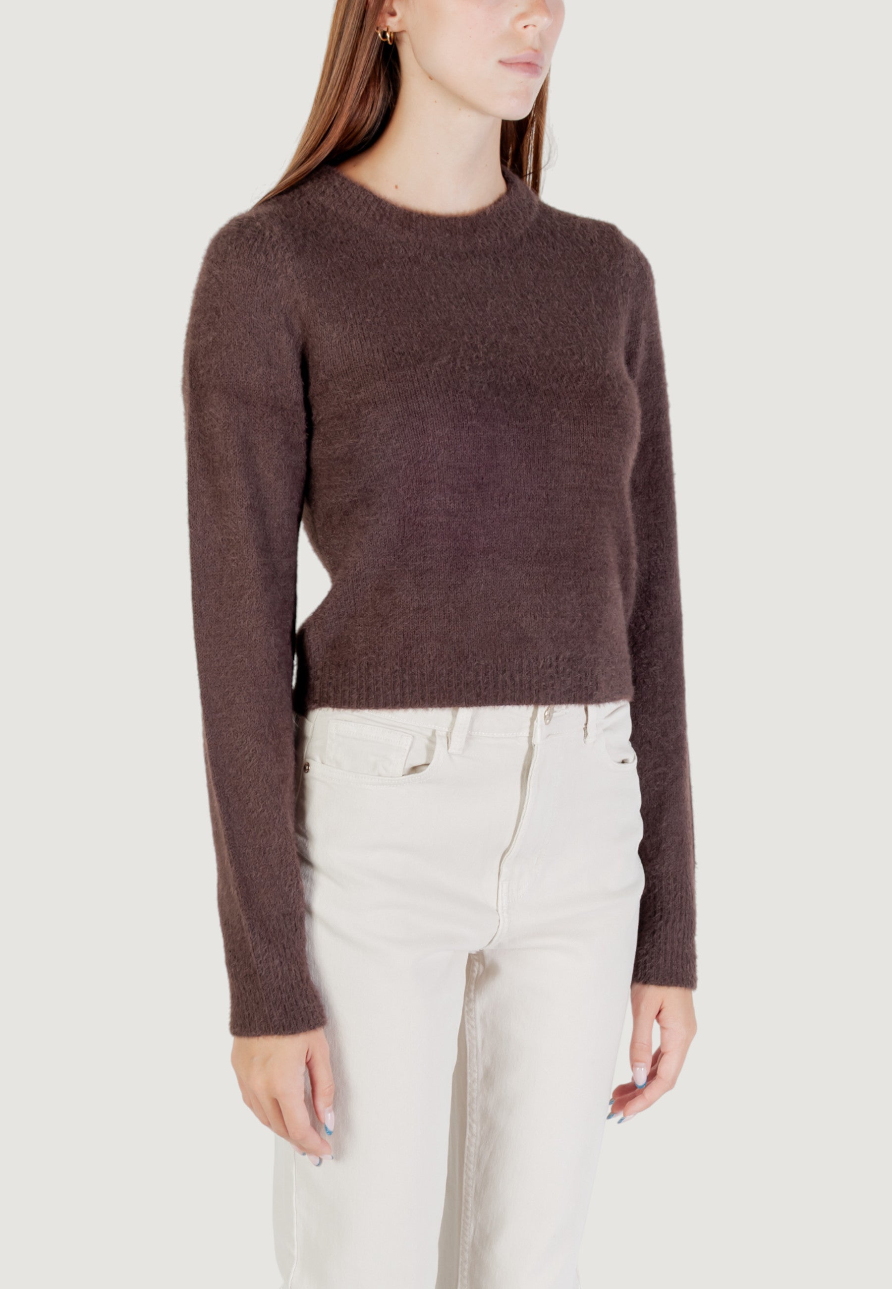 Maglione Only ONLPETRA LS SHORT O-NECK CC KNT