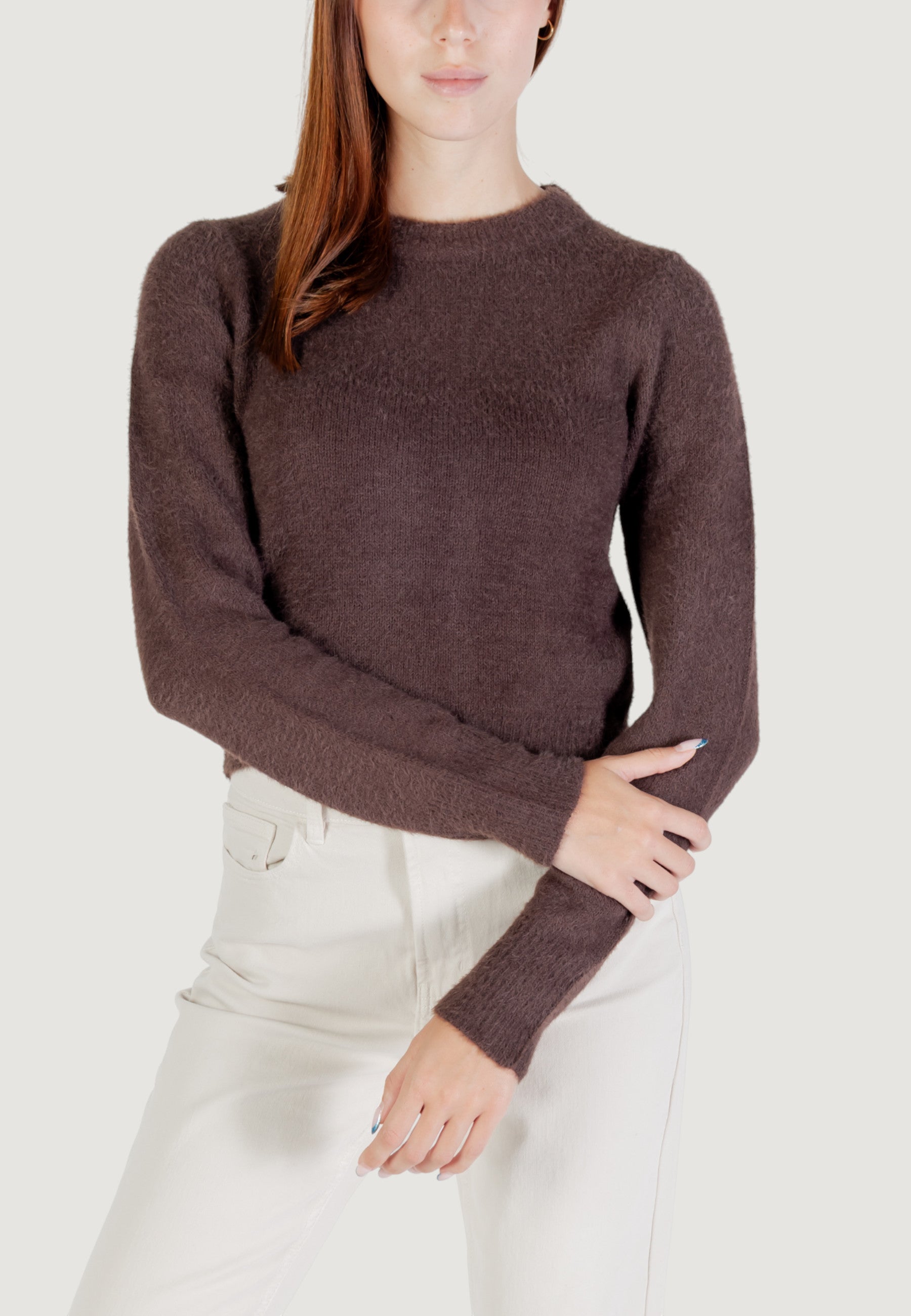 Maglione Only ONLPETRA LS SHORT O-NECK CC KNT