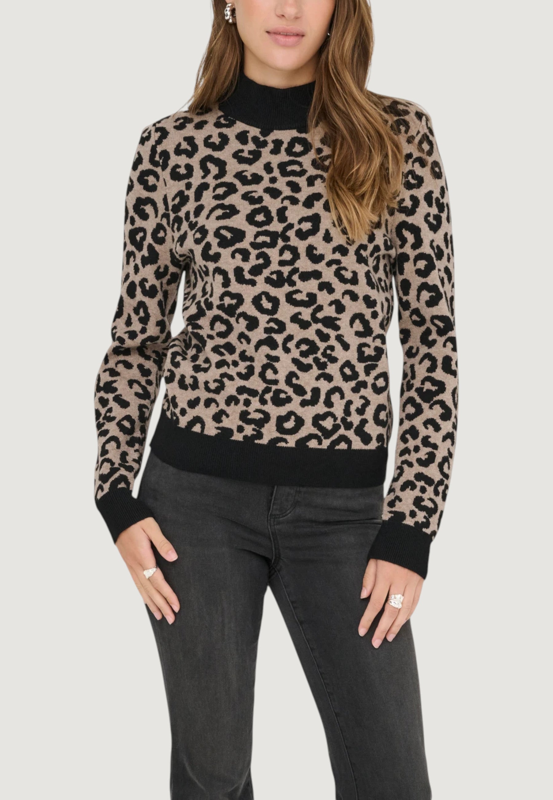 Maglione Only ONLIBI JQ LS HIGH NECK CC KNT