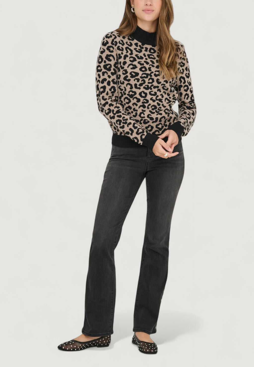 Maglione Only ONLIBI JQ LS HIGH NECK CC KNT