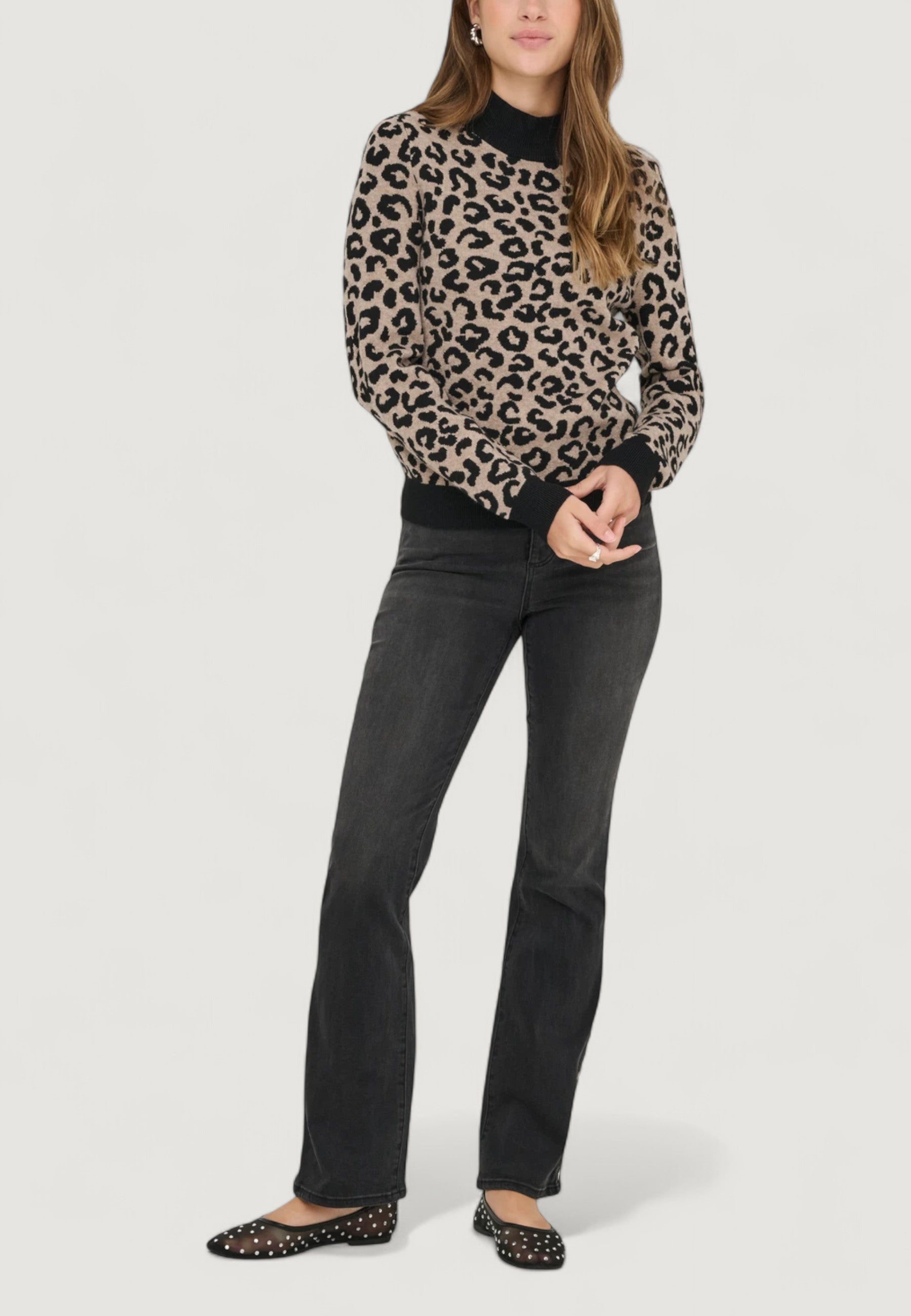 Maglione Only ONLIBI JQ LS HIGH NECK CC KNT