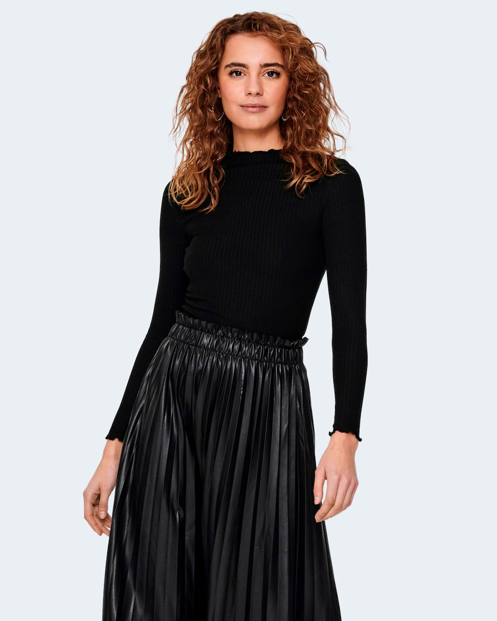 turtleneck Only EMMA L/S HIGH NECK TOP NOOS JRS