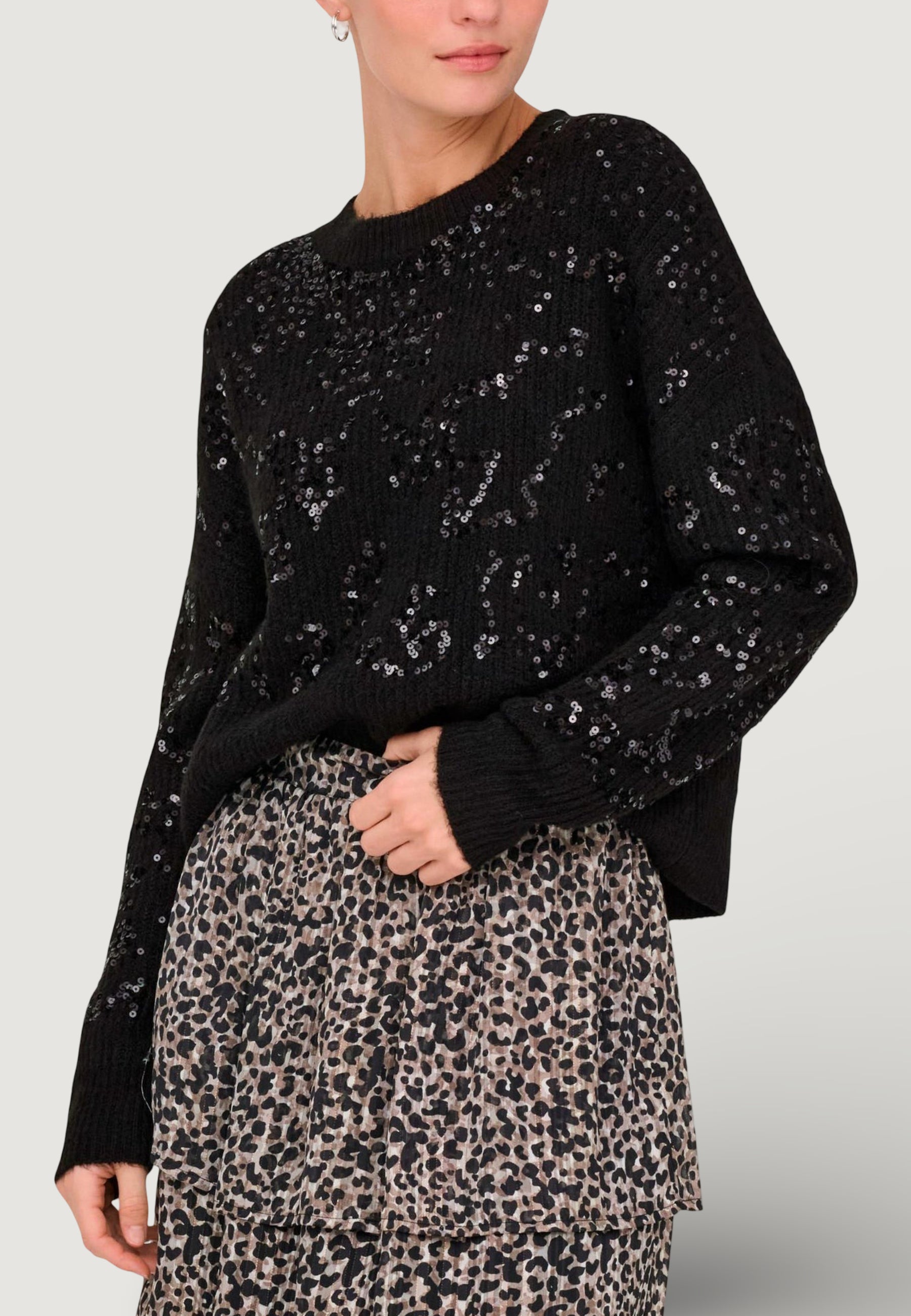 Maglione Only Onlalta Ls Sequin O-Neck Knt