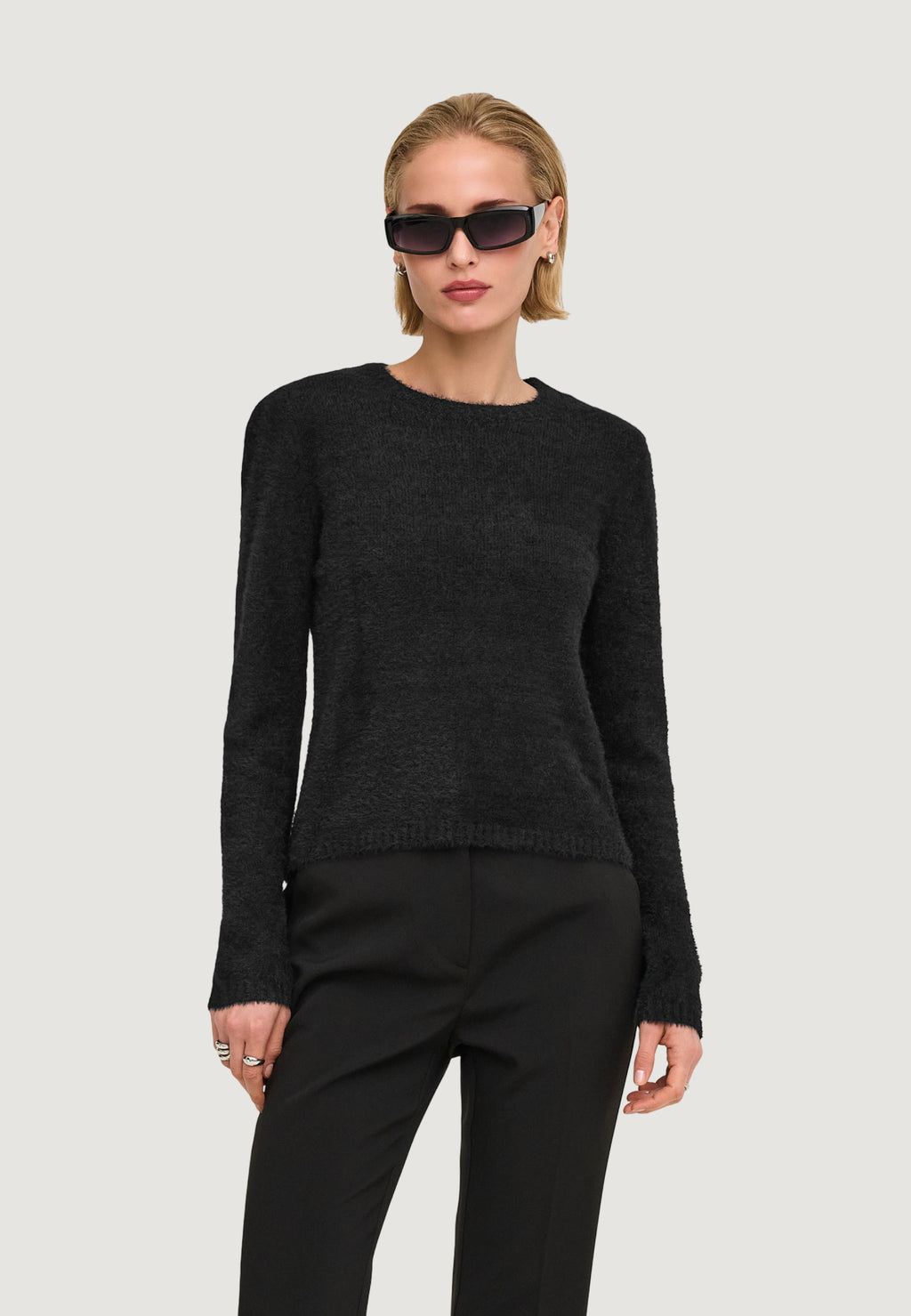 Maglione Only ONLKERRY PIUMO LS O-NECK CC KNT