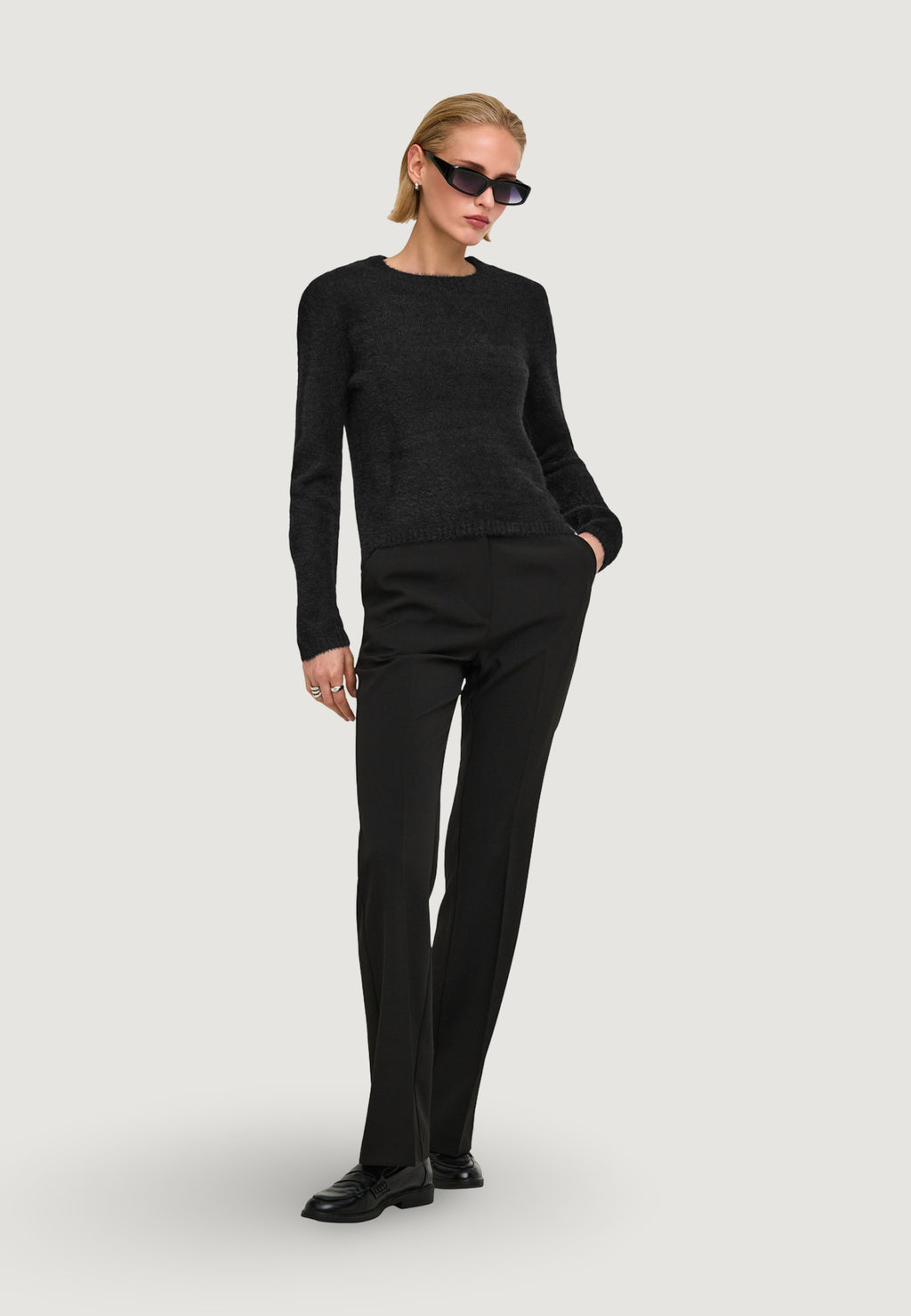 Maglione Only ONLKERRY PIUMO LS O-NECK CC KNT