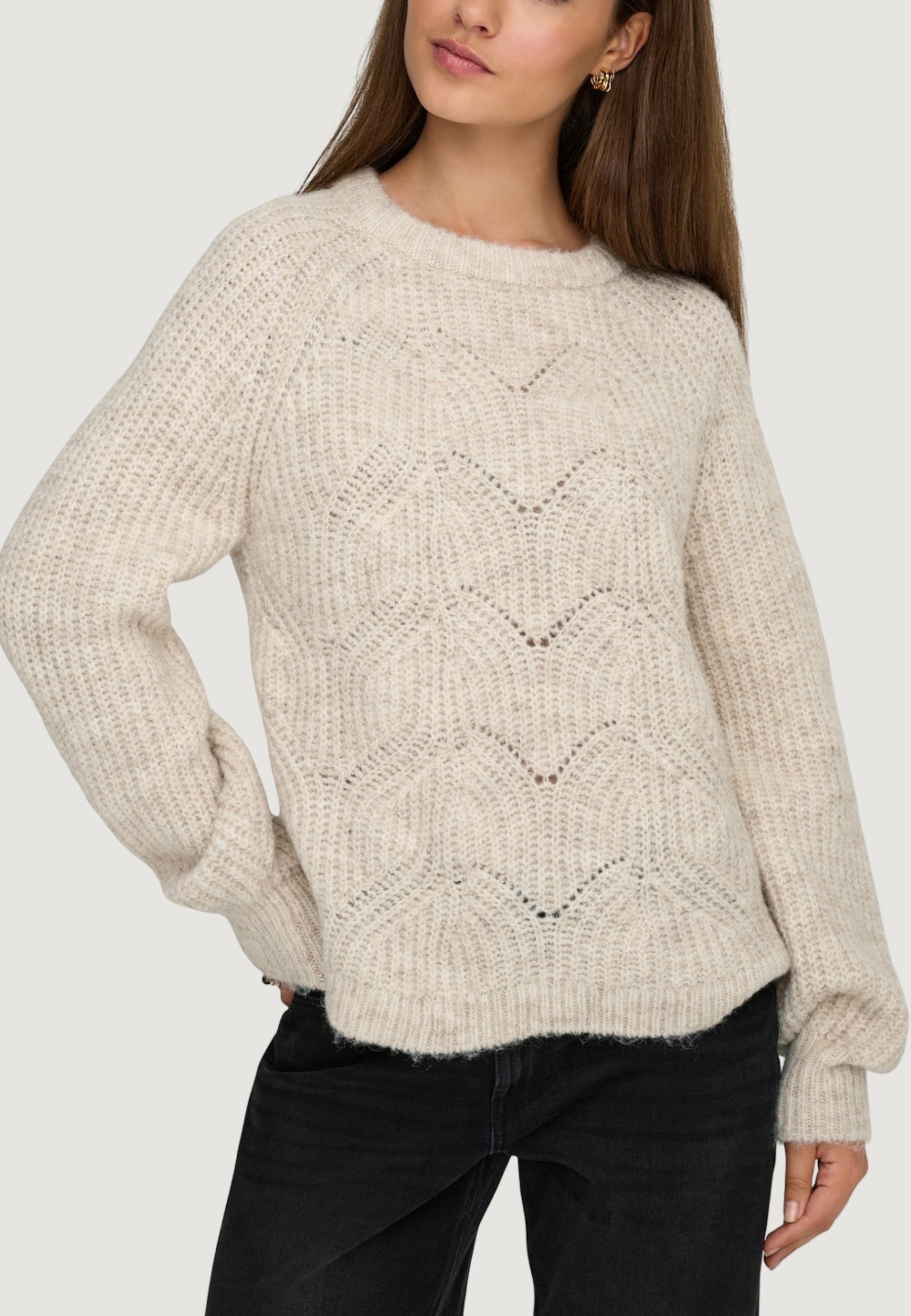 Pullover Only Onlgila Life Ls Structure O-Neck Bf Knt