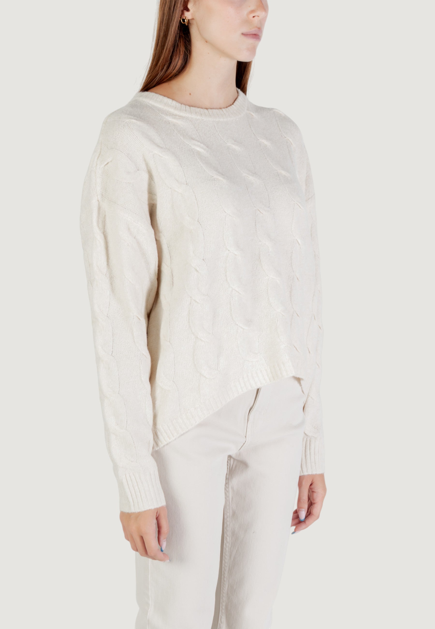 Maglione Only ONLJEANETT LIFE LS CABLE O-NECK CC KNT