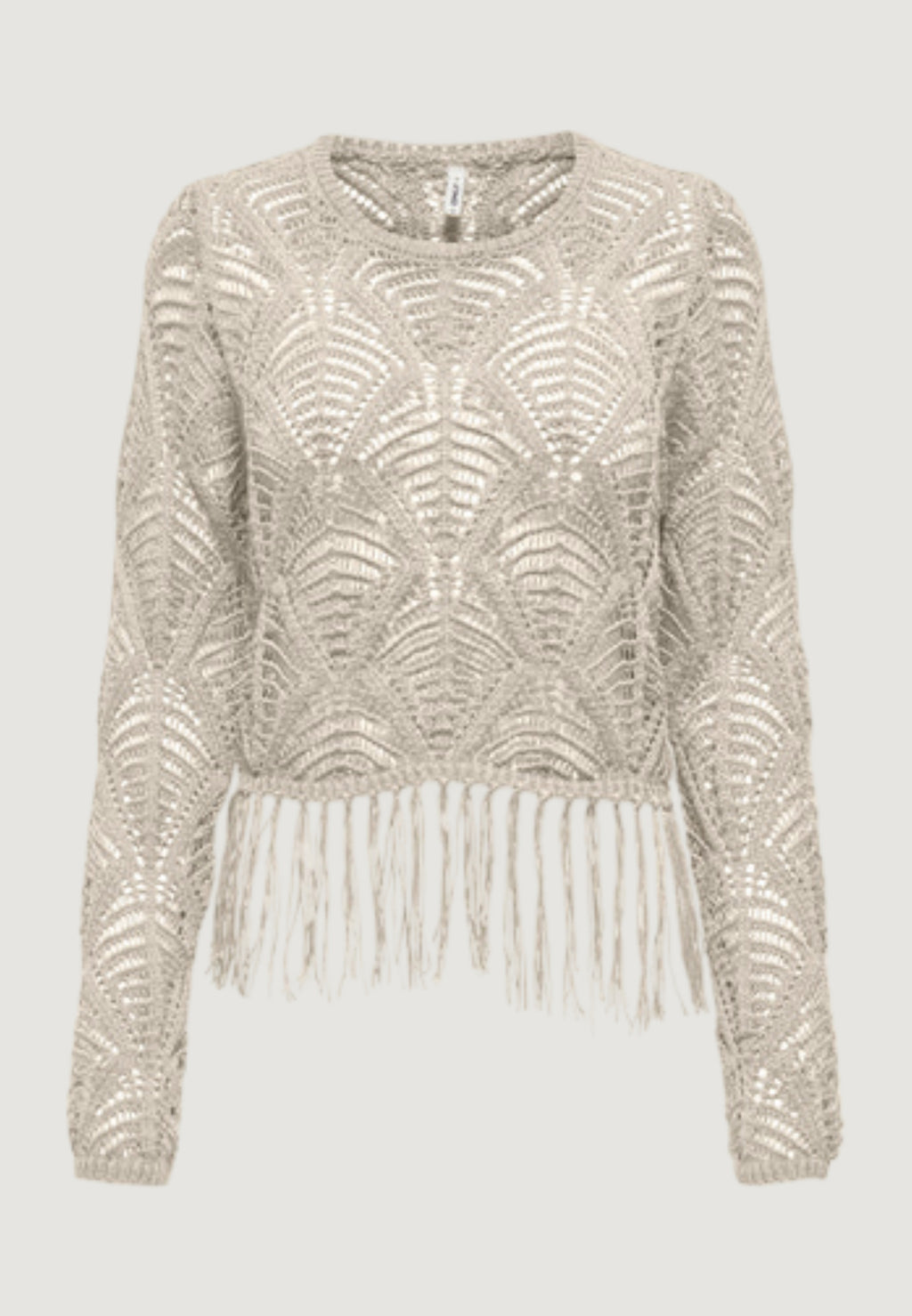 Maglione Only Onlleonie Ls Structur Fring Oneck Cc Knt
