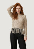 Maglione Only Onlleonie Ls Structur Fring Oneck Cc Knt