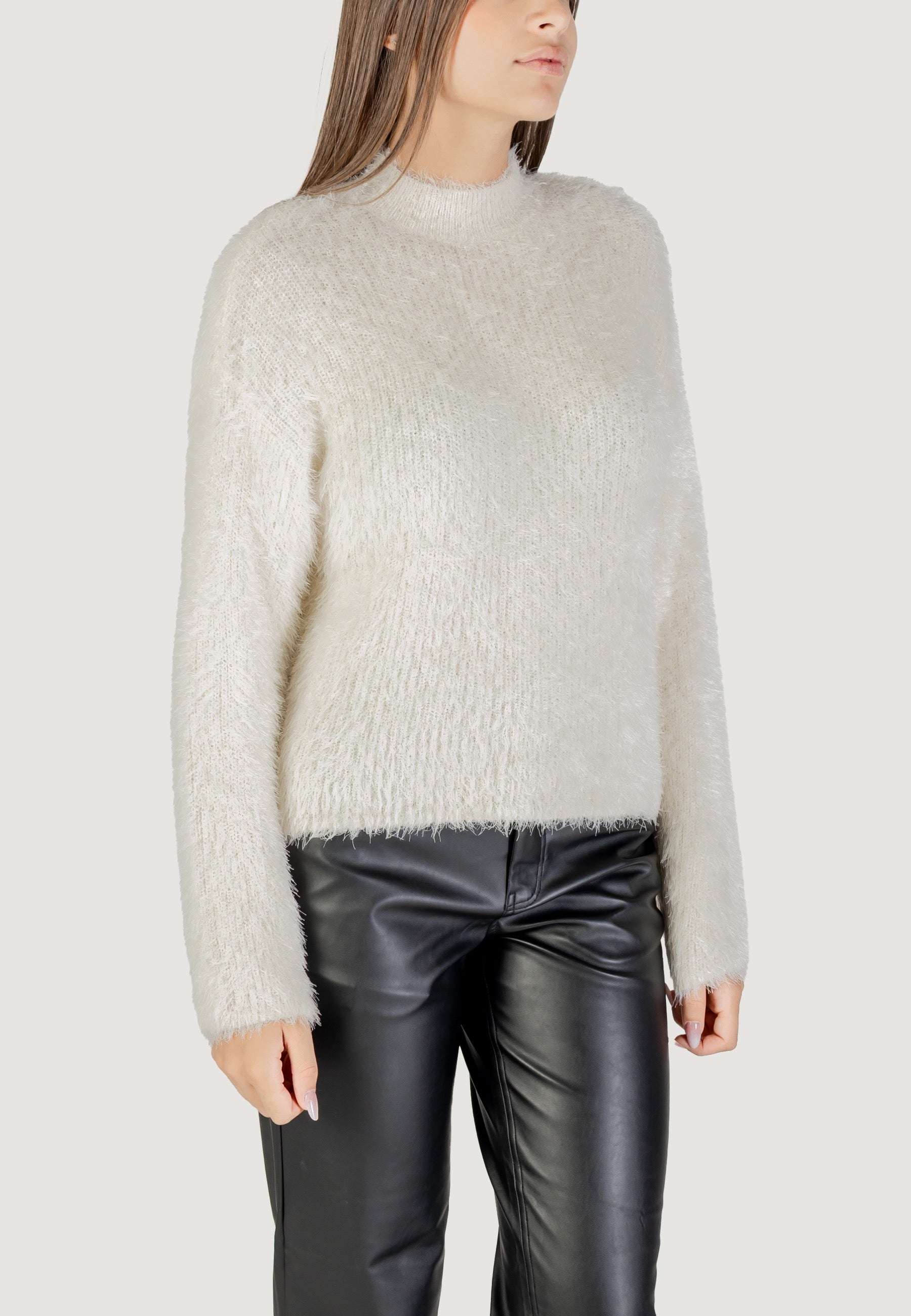 Maglione Only ONLLULU LS RIB HIGHNECK CC KNT