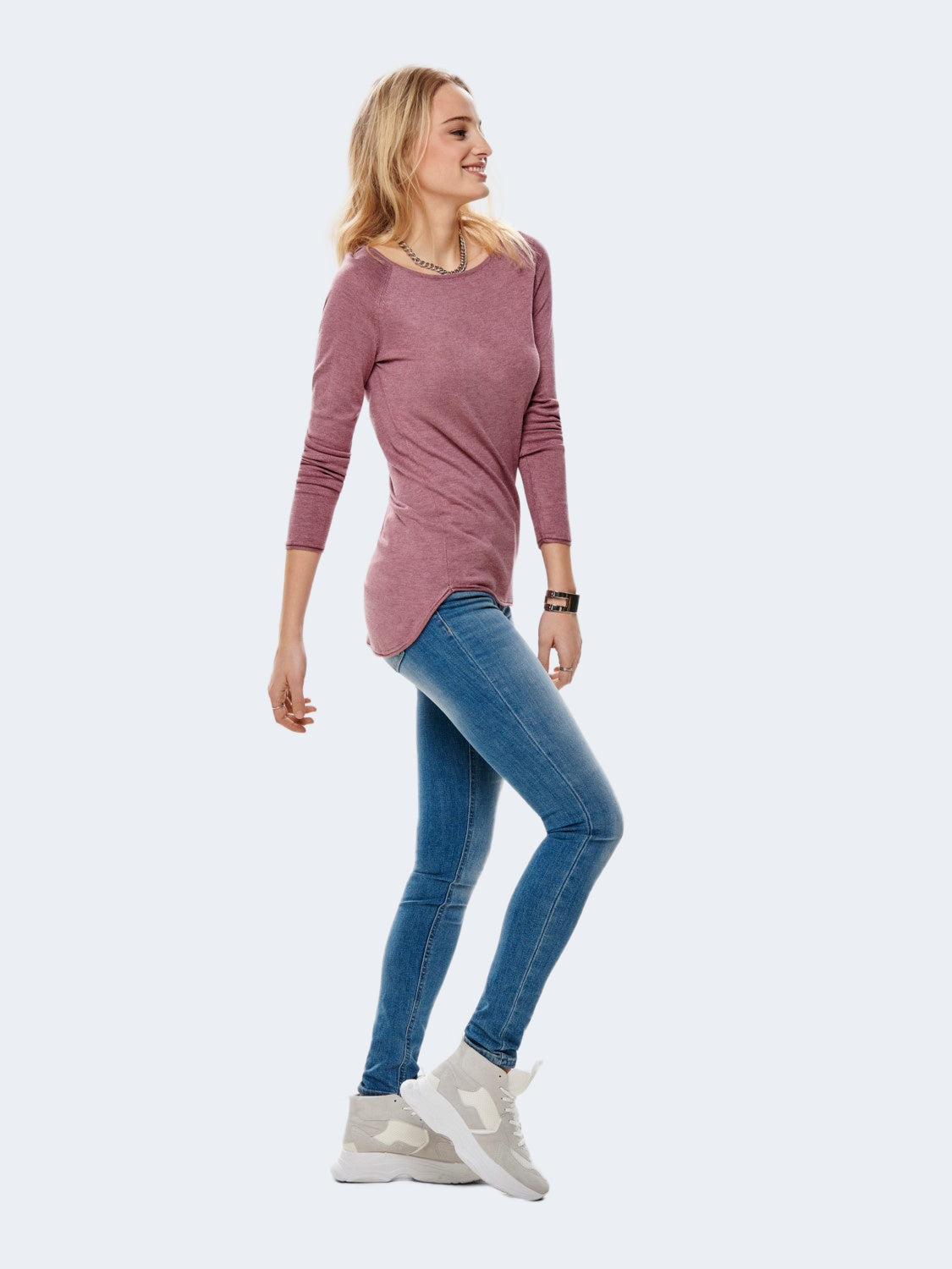 Maglia Only MILA LACY L/S LONG KNT NOOS