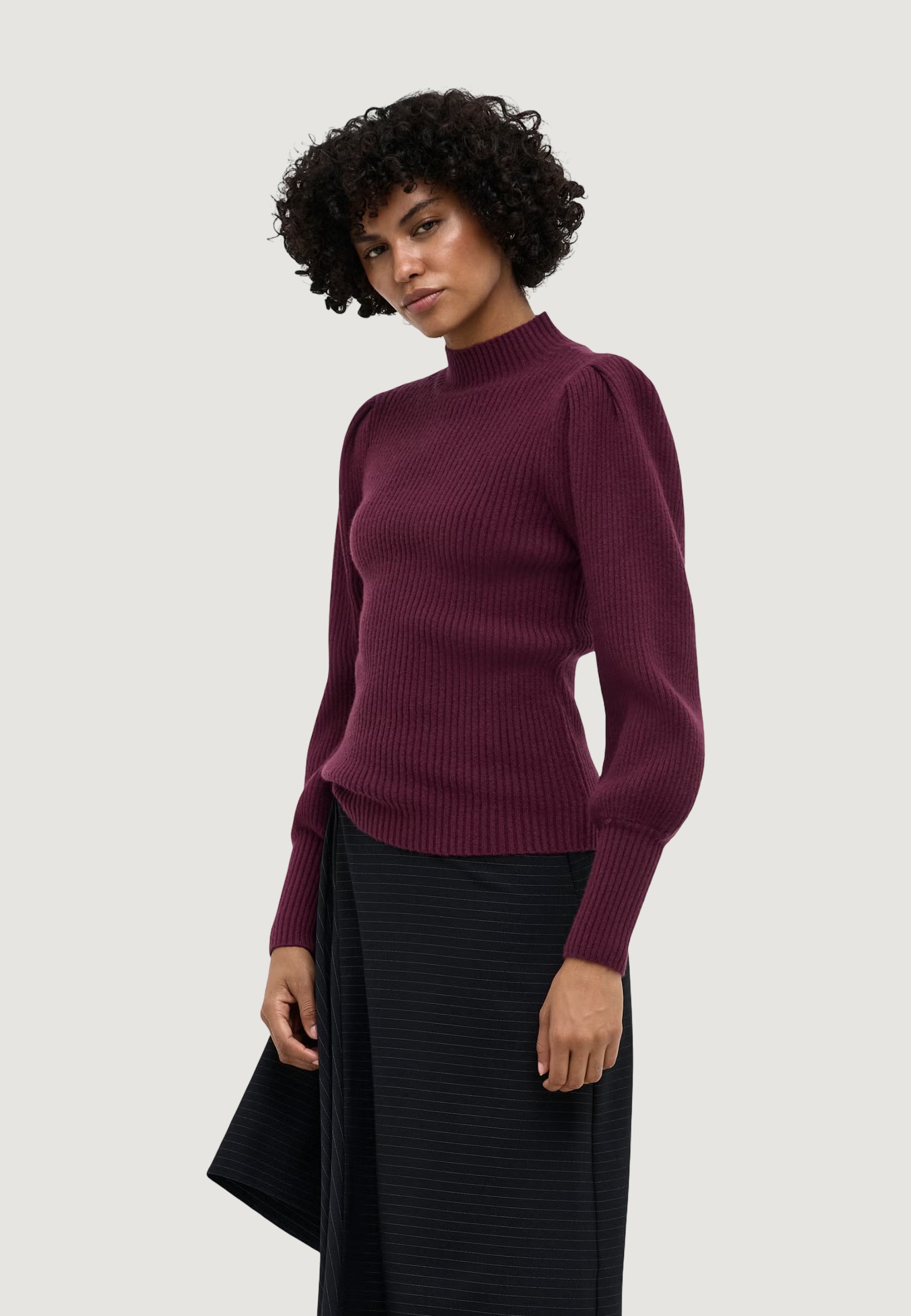 Maglione Only ONLKATIA LIFE L/S HIGHNE PULL KNT NOOS