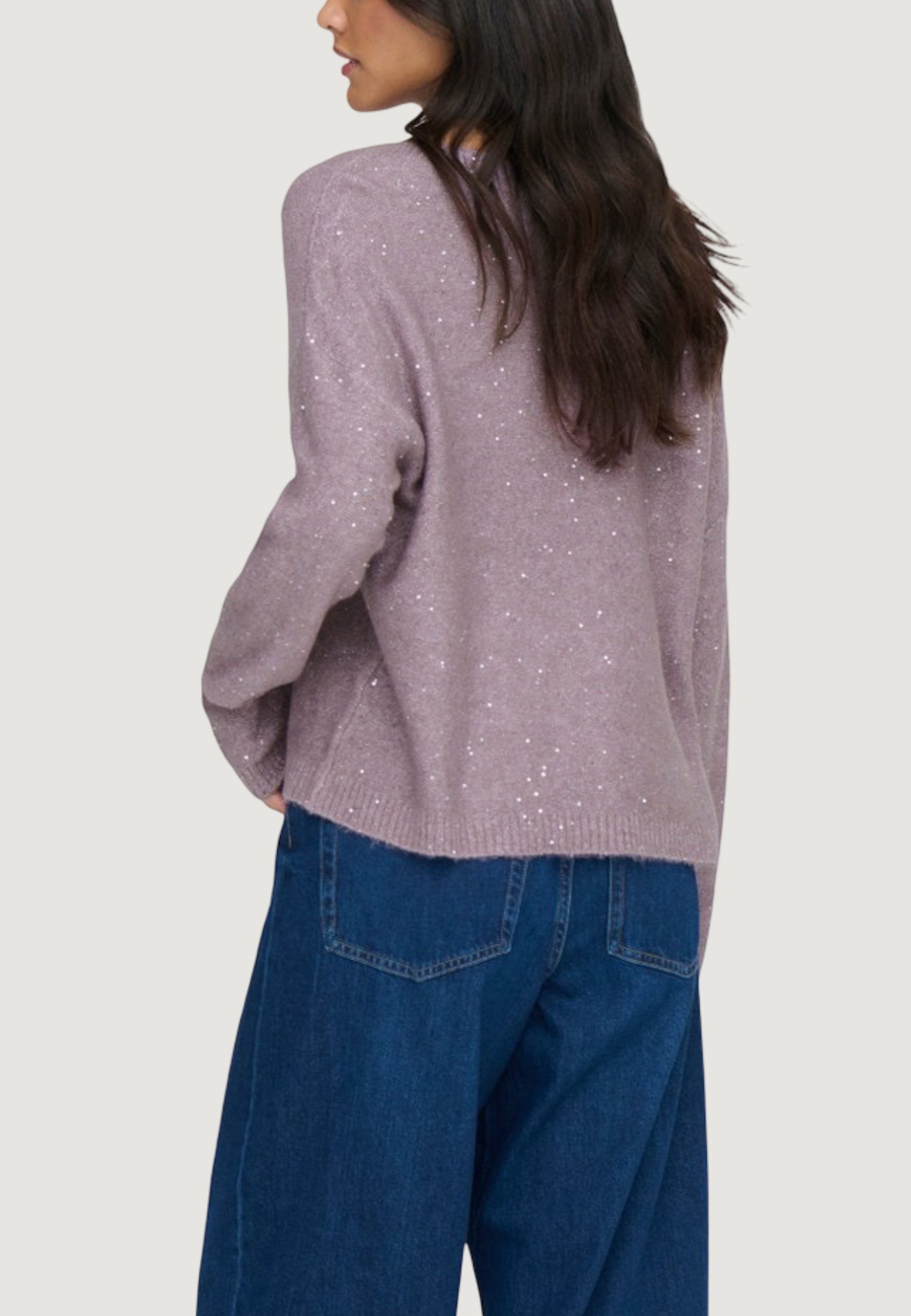 Pullover Only Onlarizona Ls Sequins V-Neck Pul Knt