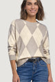 Pullover Street One LTD QR soft printed shirt w.stones