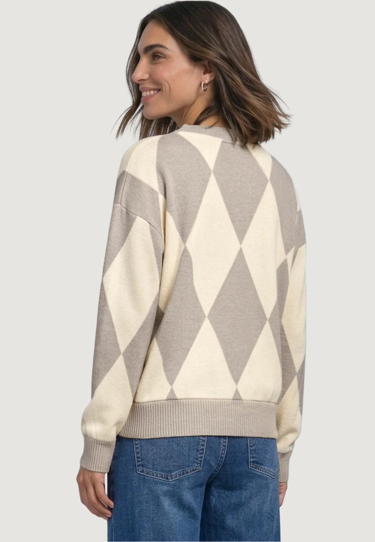 Pullover Street One LTD QR soft printed shirt w.stones