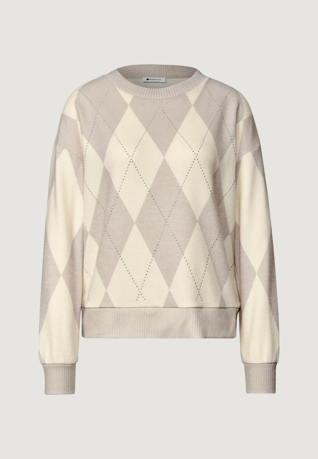 Pullover Street One LTD QR soft printed shirt w.stones