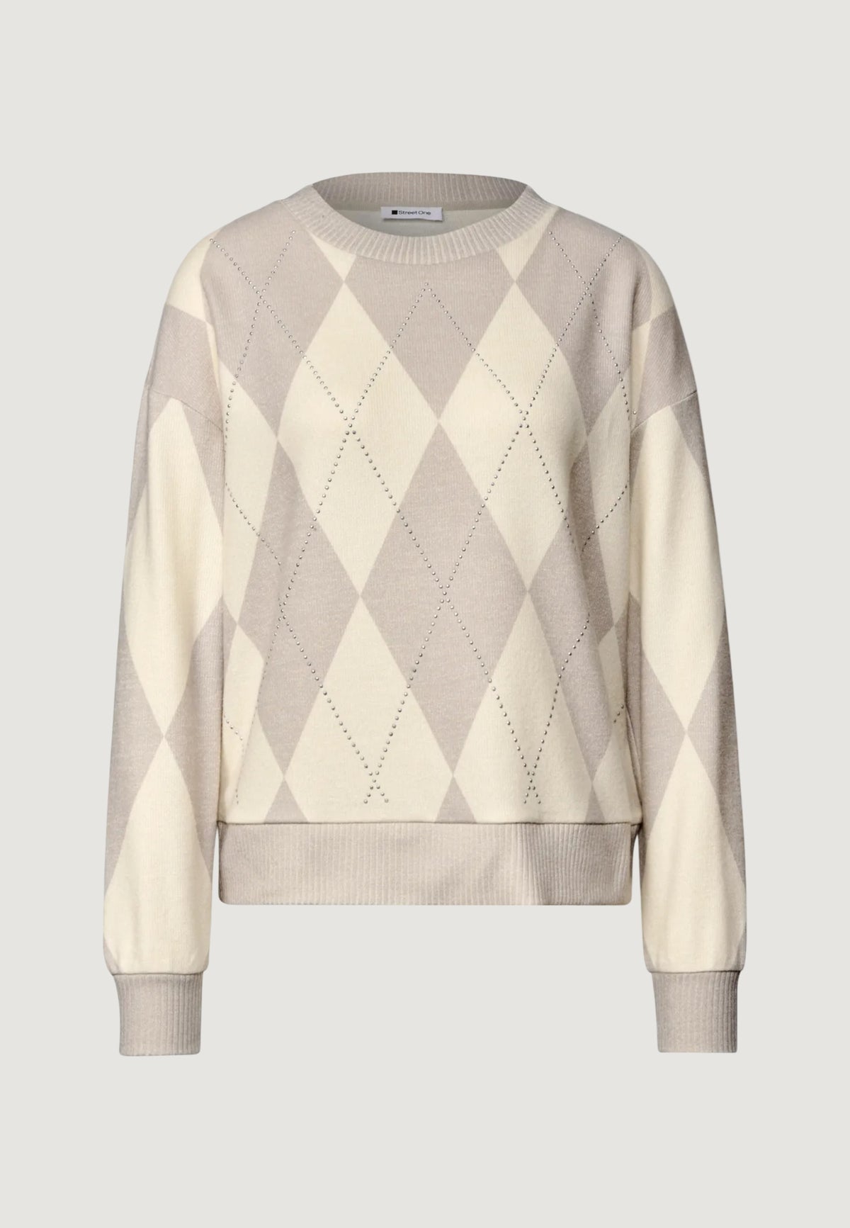 Pullover Street One LTD QR soft printed shirt w.stones