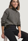 Maglione Street One LTD QR_velvet sweater striped