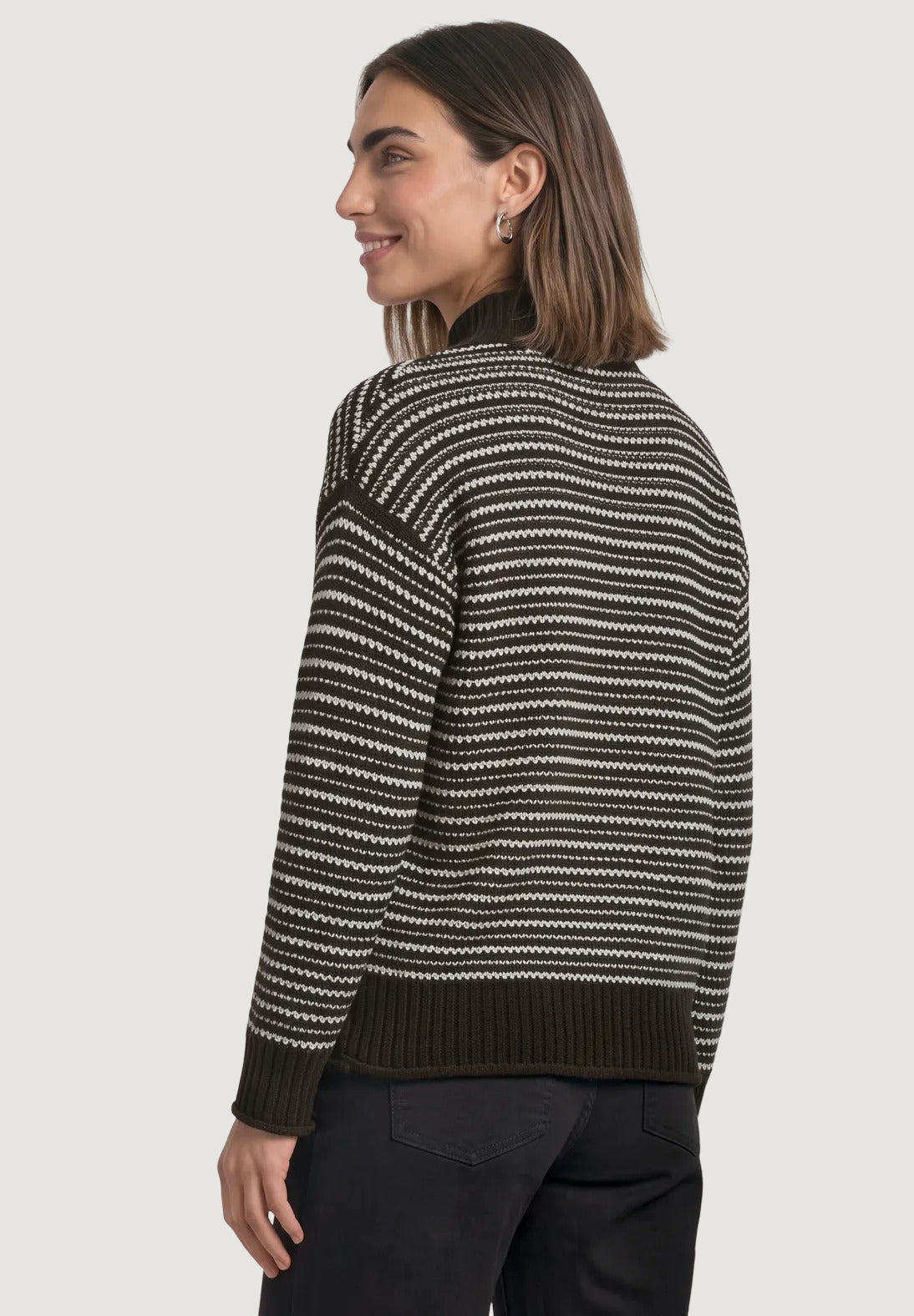 Maglione Street One LTD QR_velvet sweater striped