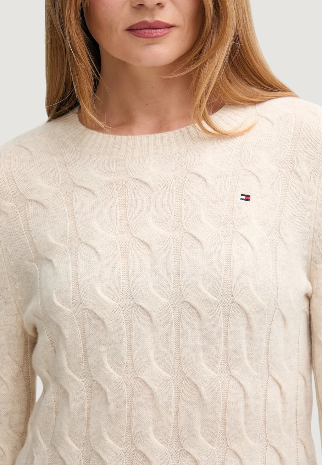 Maglione Tommy Hilfiger SOFT WOOL CABLE C-NK