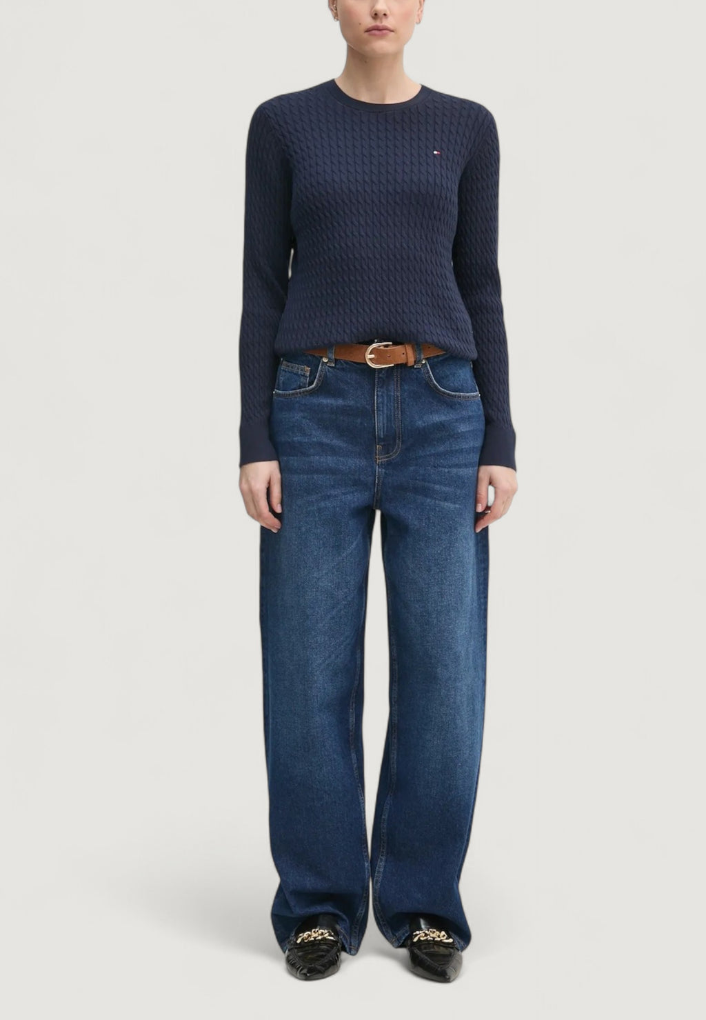 Pullover Tommy Hilfiger CO CABLE FINE GG C-N