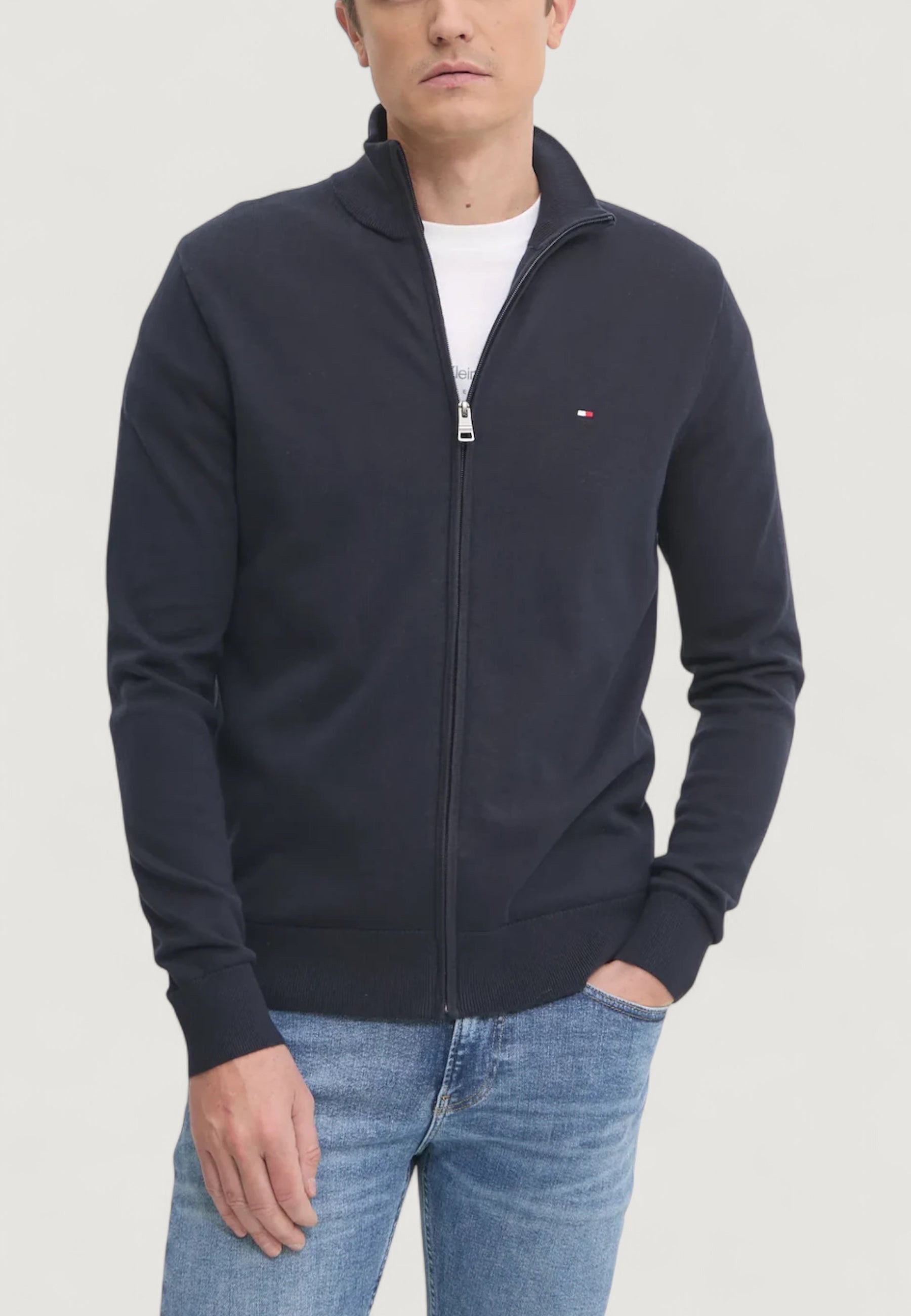 Pullover Tommy Hilfiger ESSENTIAL COTTON ZIP