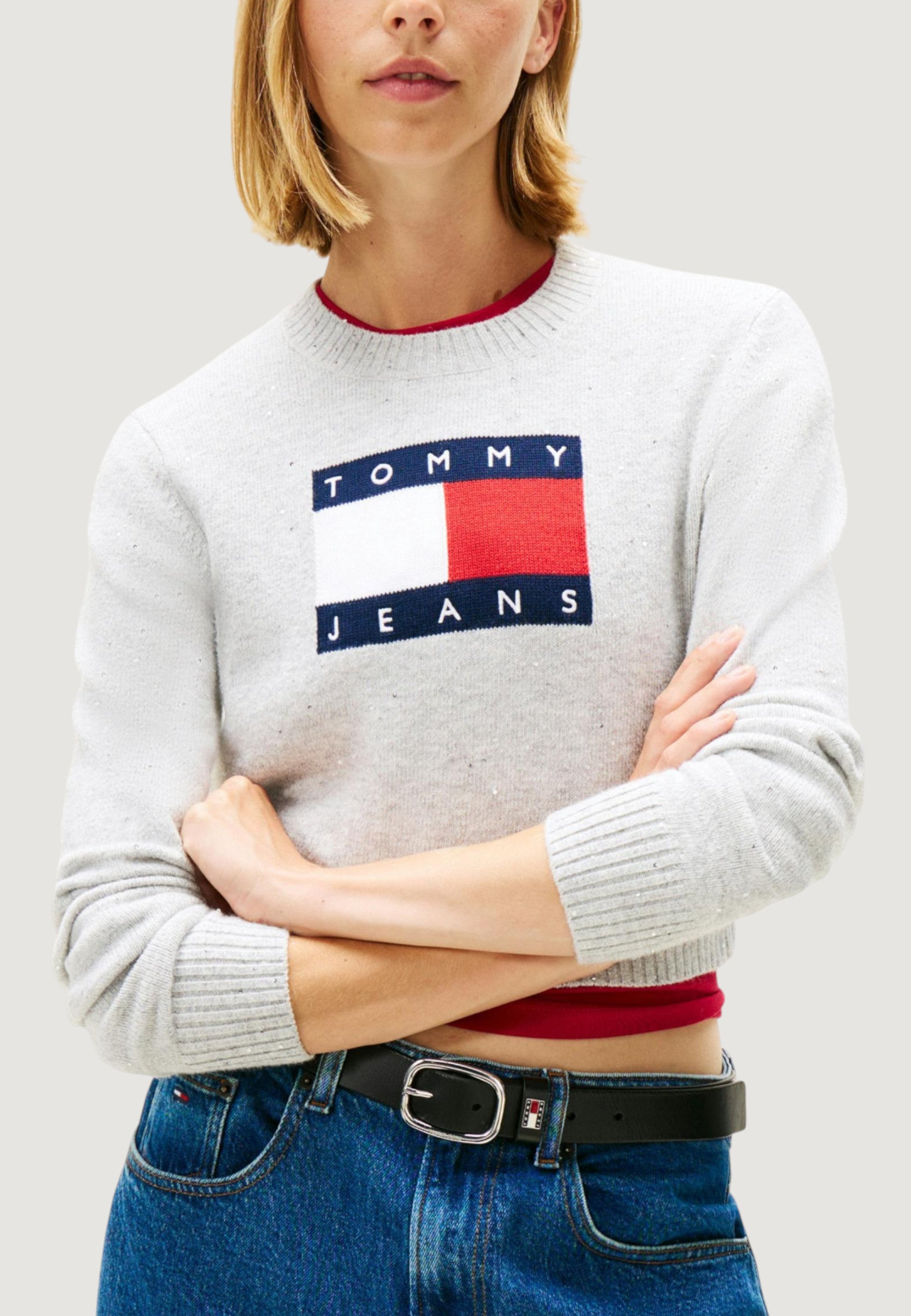 Pullover Tommy Hilfiger Jeans TJW SPARKLE FLAG SWE