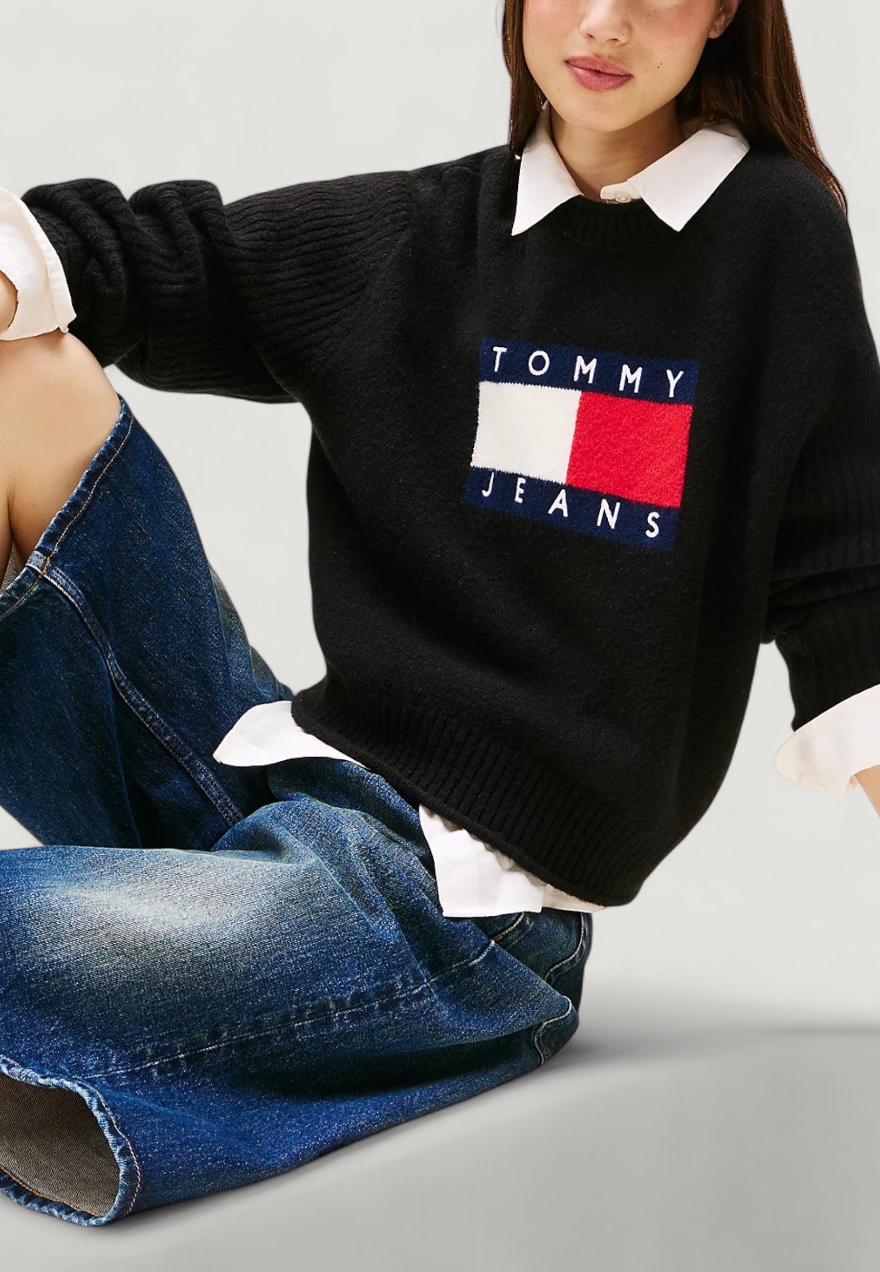 Maglione Tommy Hilfiger Jeans TJW MELANGE FLAG SWE