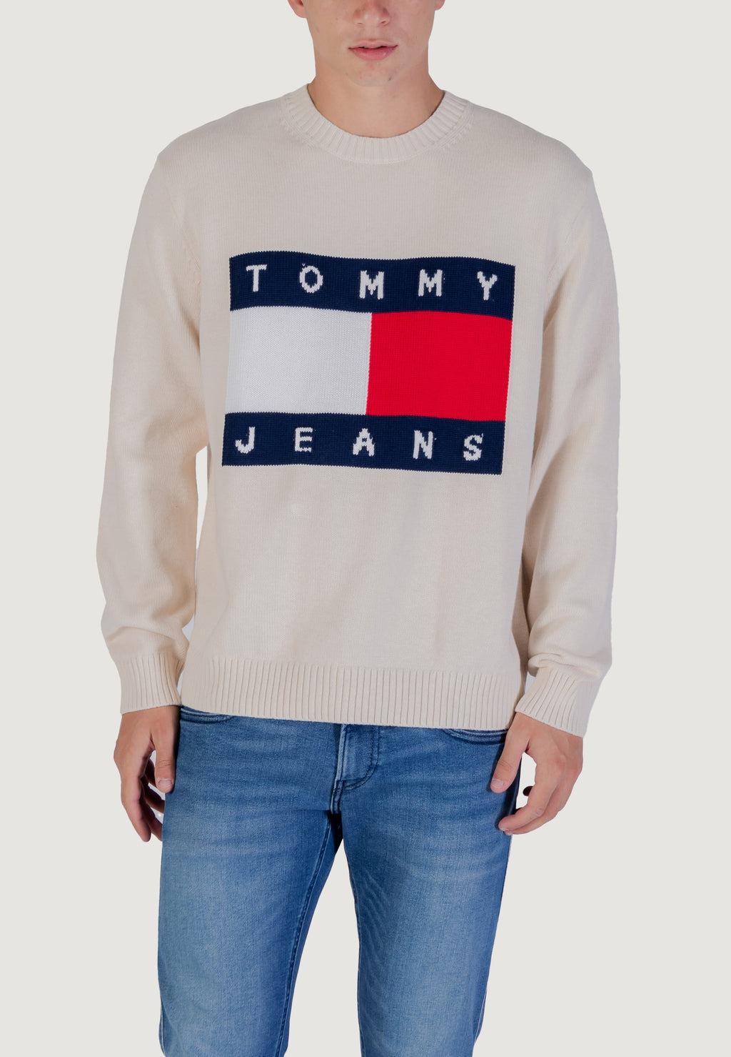 Maglione Tommy Hilfiger Jeans TJM REG MELANGE FLAG