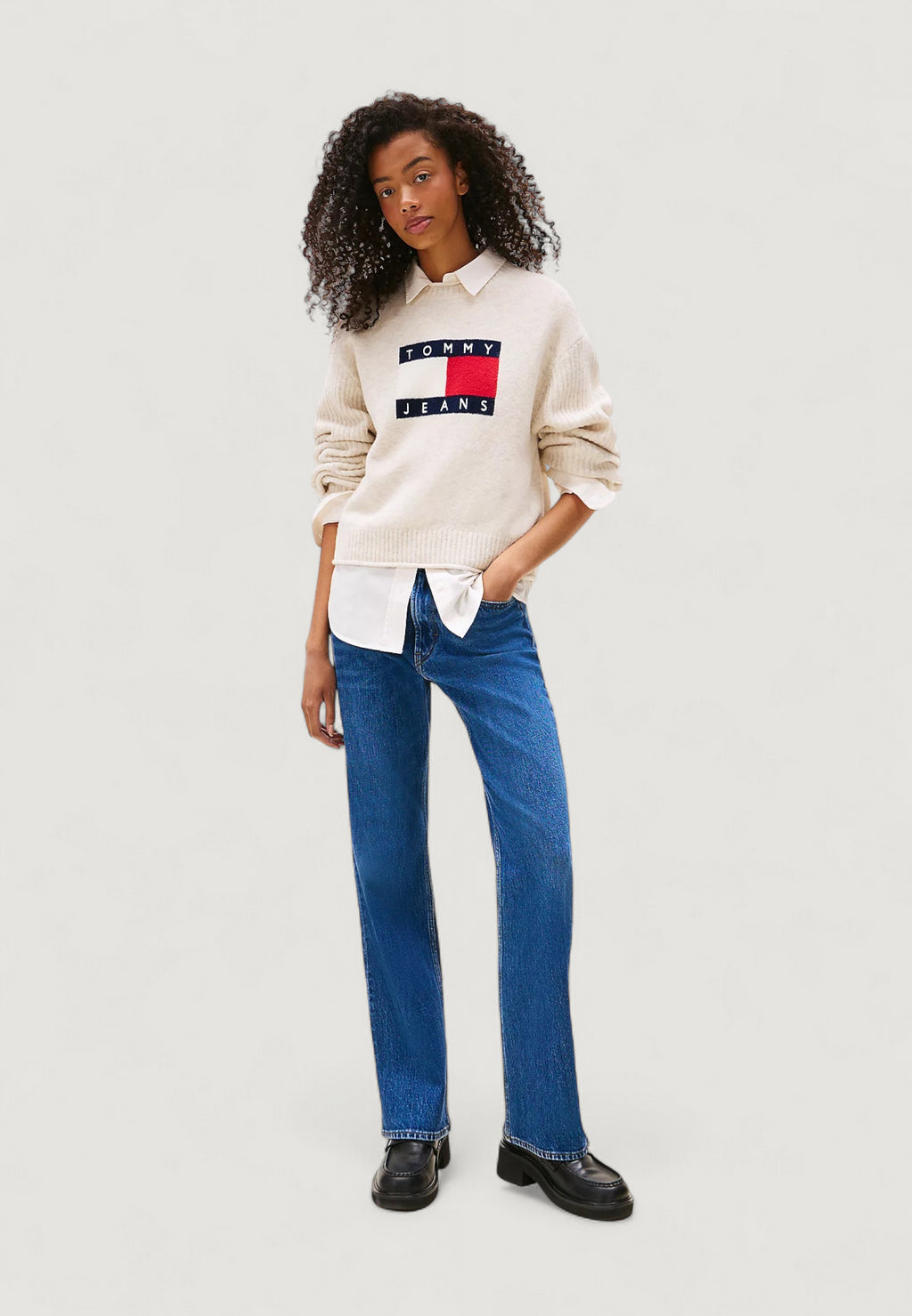 Maglione Tommy Hilfiger Jeans TJW MELANGE FLAG SWE