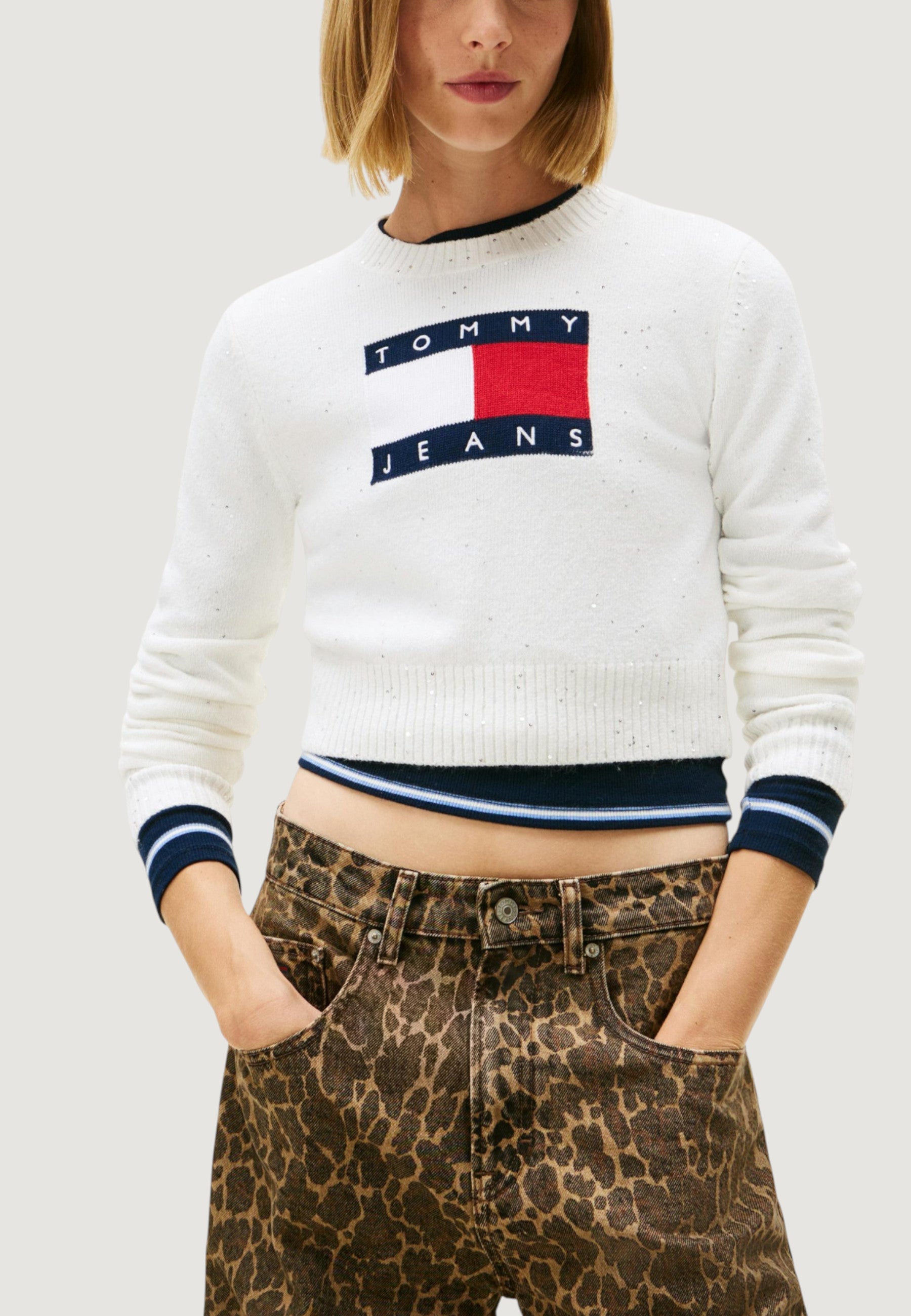 Pullover Tommy Hilfiger Jeans TJW SPARKLE FLAG SWE