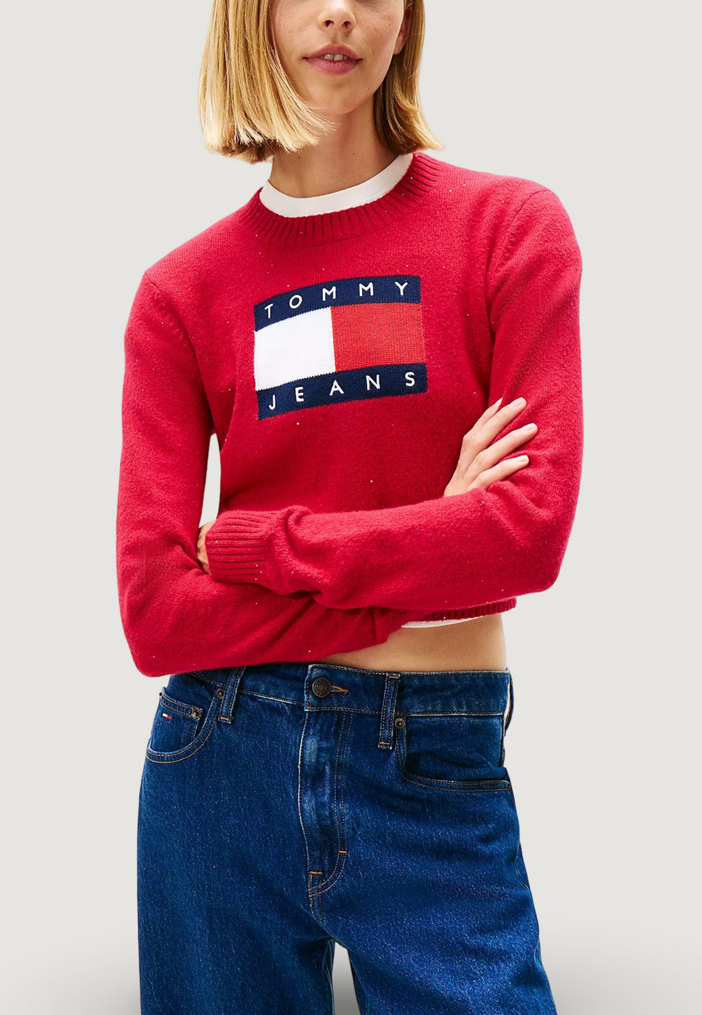 Pullover Tommy Hilfiger Jeans TJW SPARKLE FLAG SWE