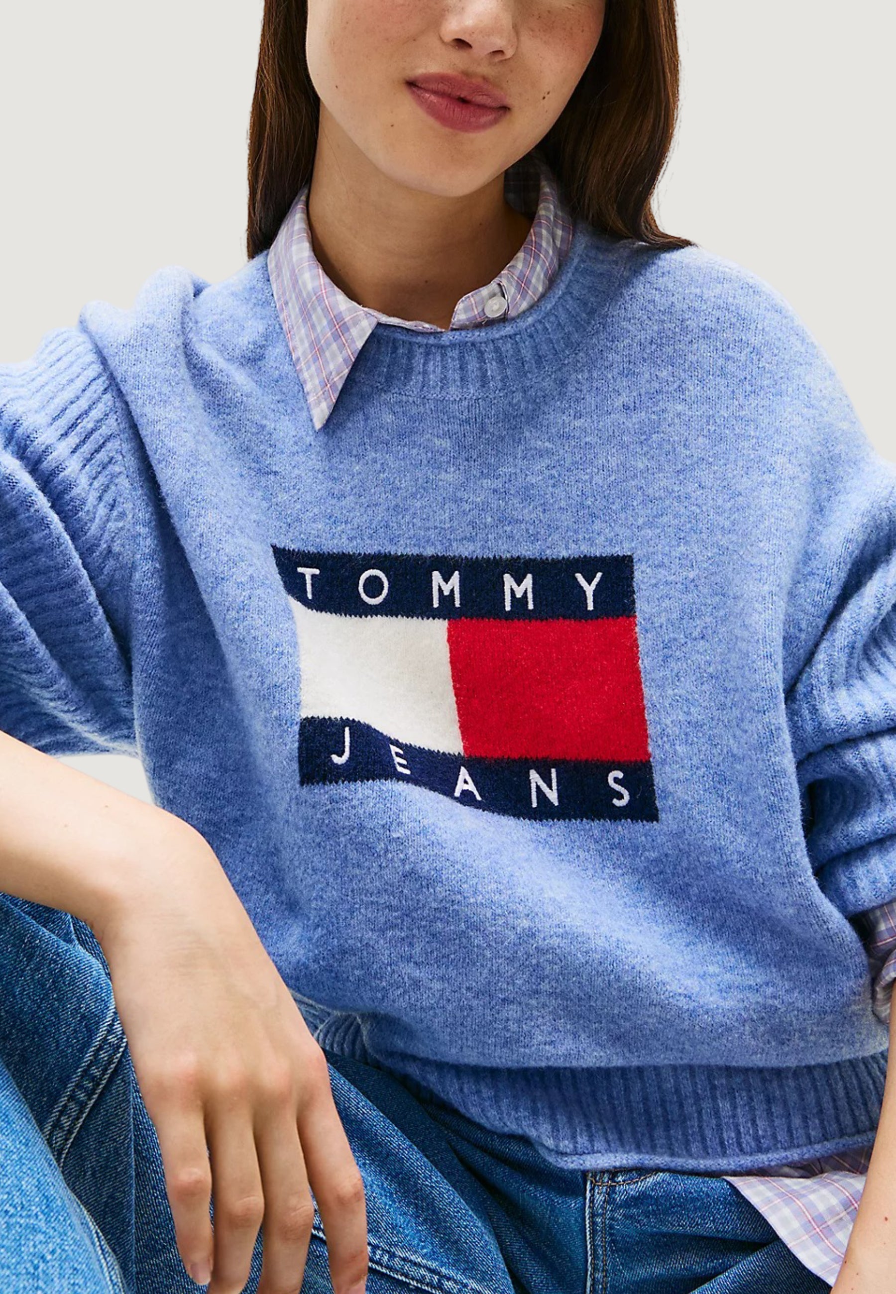 Maglione Tommy Hilfiger Jeans TJW MELANGE FLAG SWE