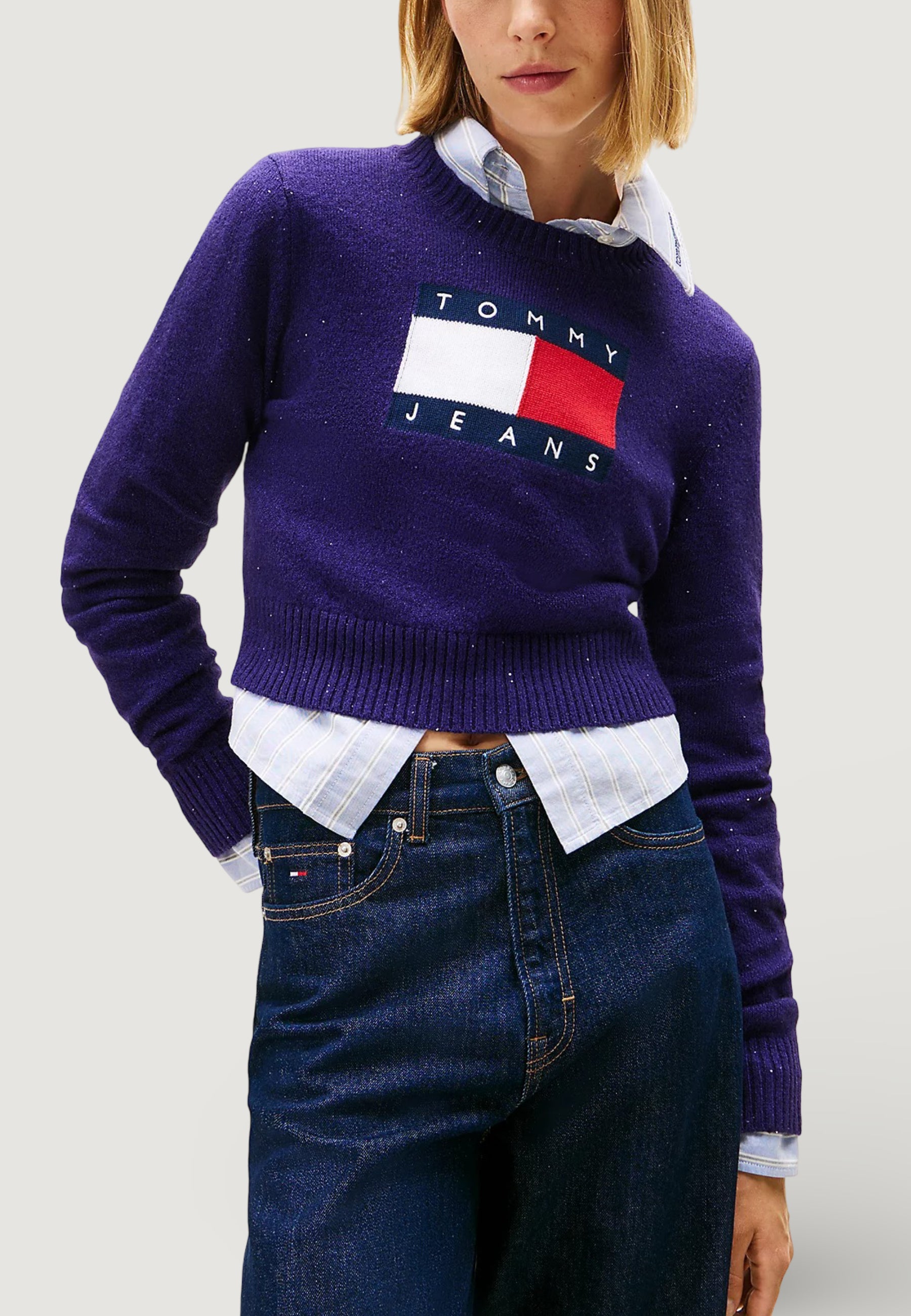 Pullover Tommy Hilfiger Jeans TJW SPARKLE FLAG SWE