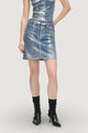 Minigonna Karl Lagerfeld Jeans KLJ Hr Coated Dnm Mini Skirt