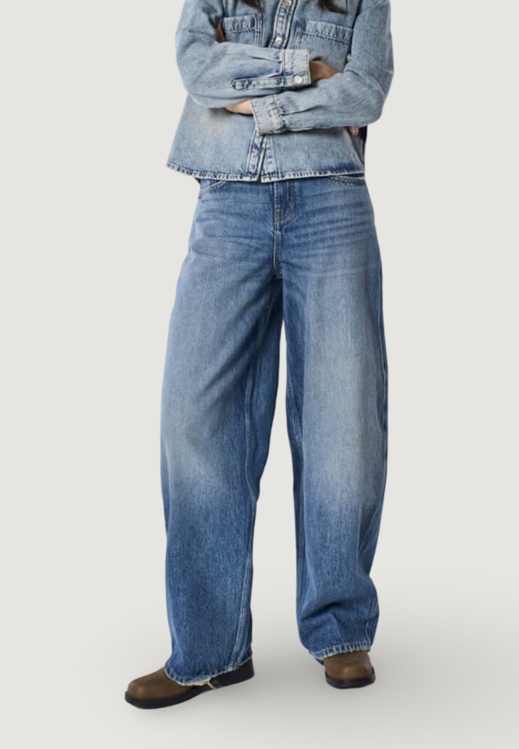 Jeans baggy Only TAYLOR HW BARREL DNM TAI466 NOOS
