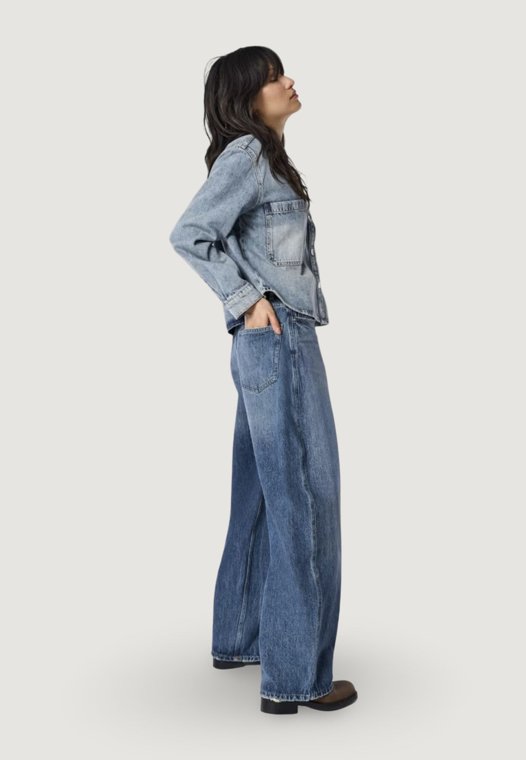 Jeans baggy Only TAYLOR HW BARREL DNM TAI466 NOOS