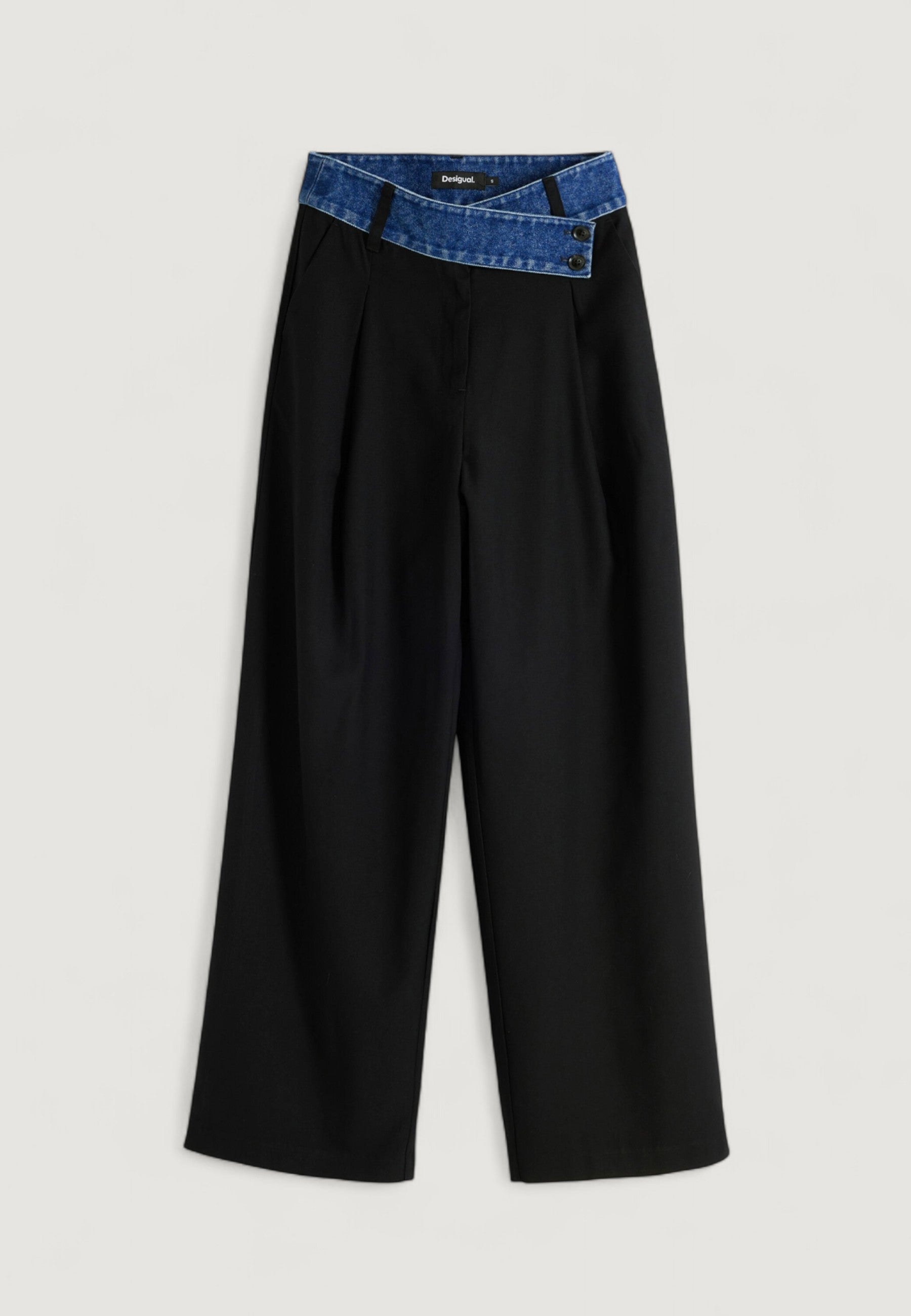 Pantaloni a palazzo Desigual PANT_DENIMWAIST