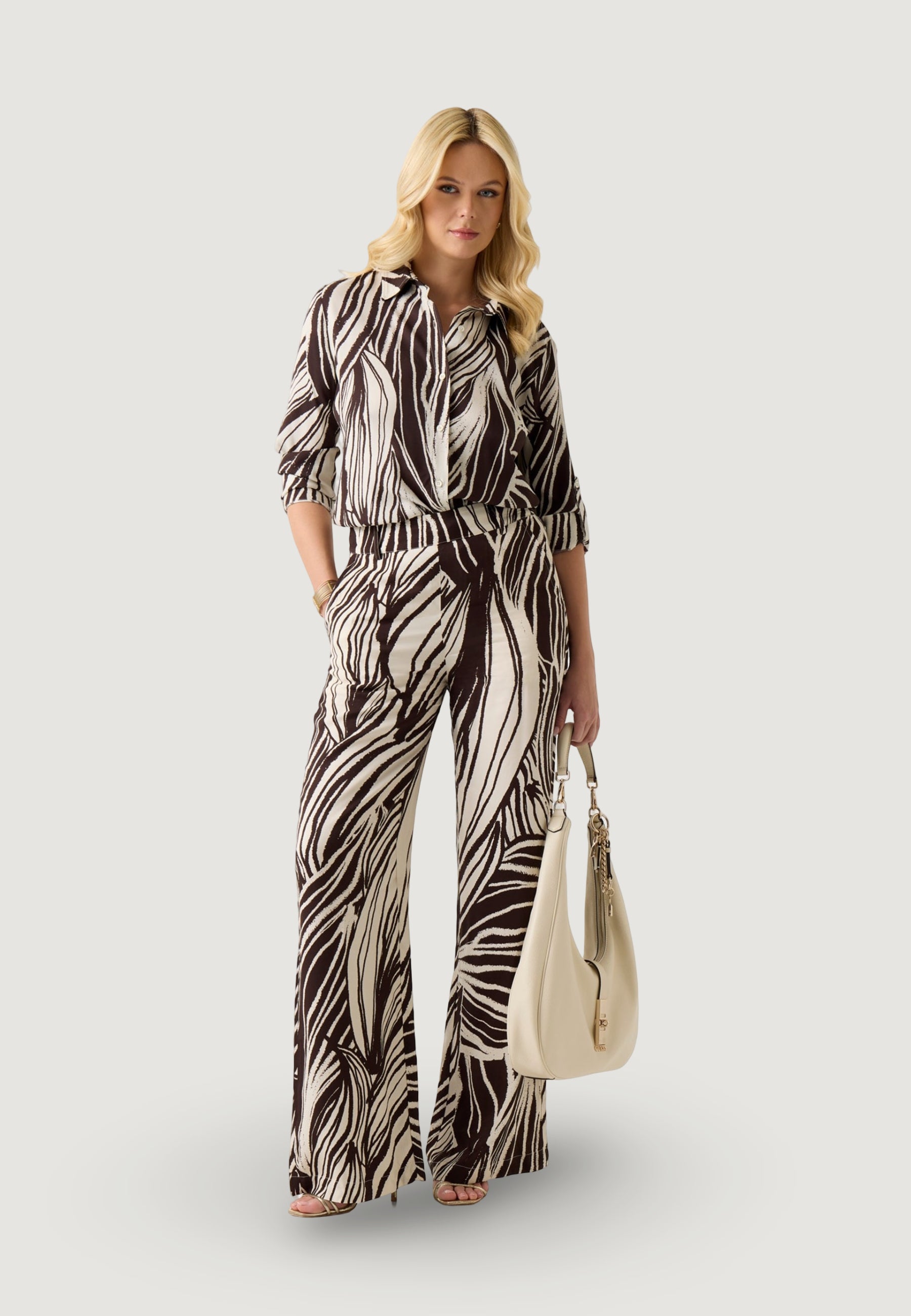 High waist trousers Guess BASTIENNE WIDE LEG TROUSER