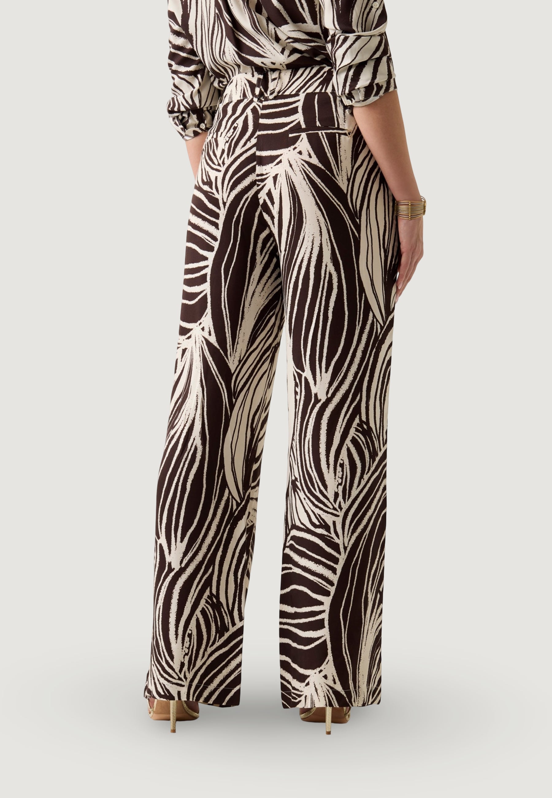 Pantaloni a palazzo Guess BASTIENNE WIDE LEG TROUSER