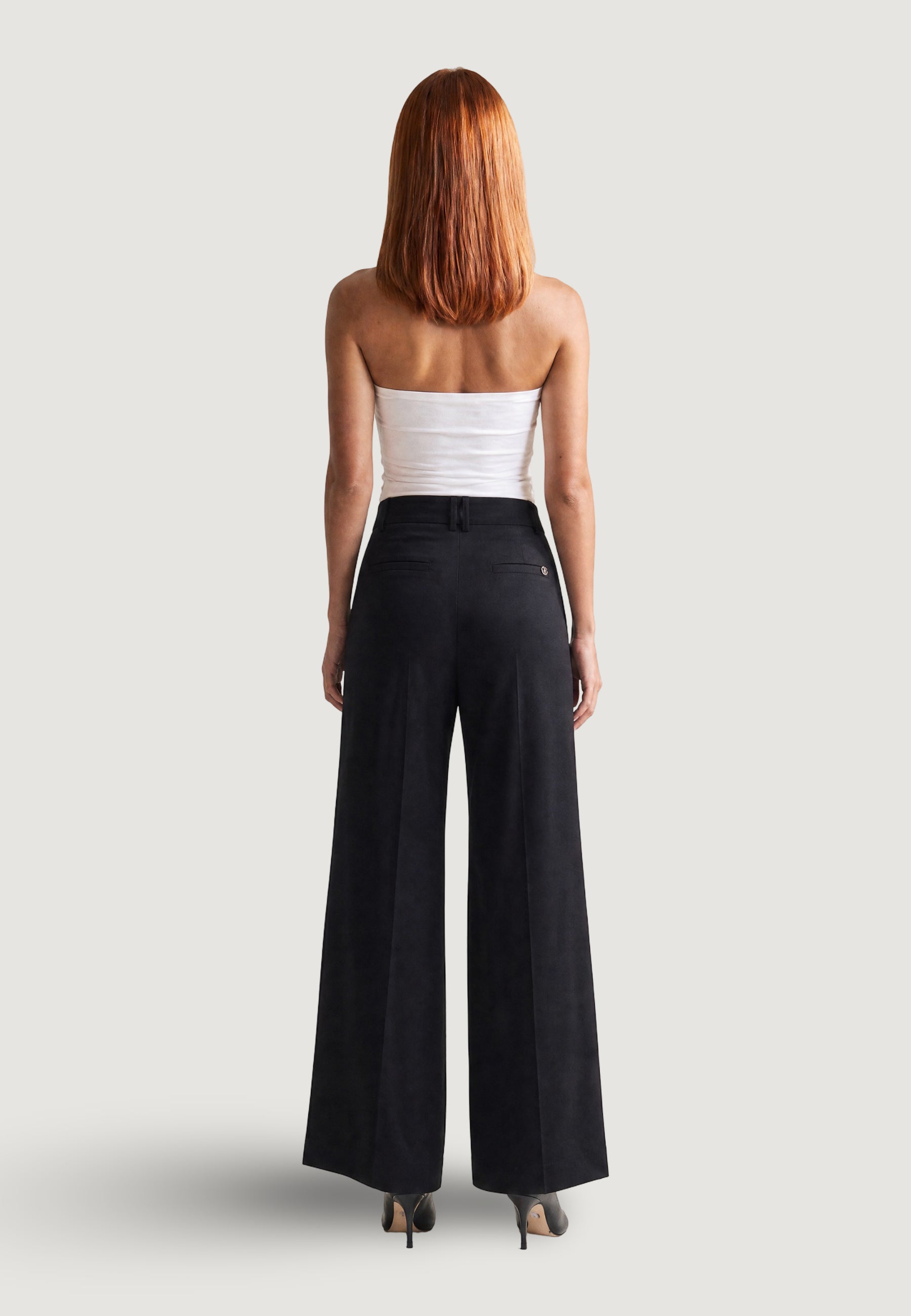 Pantaloni a palazzo Guess BASTIENNE WIDE LEG TROUSER