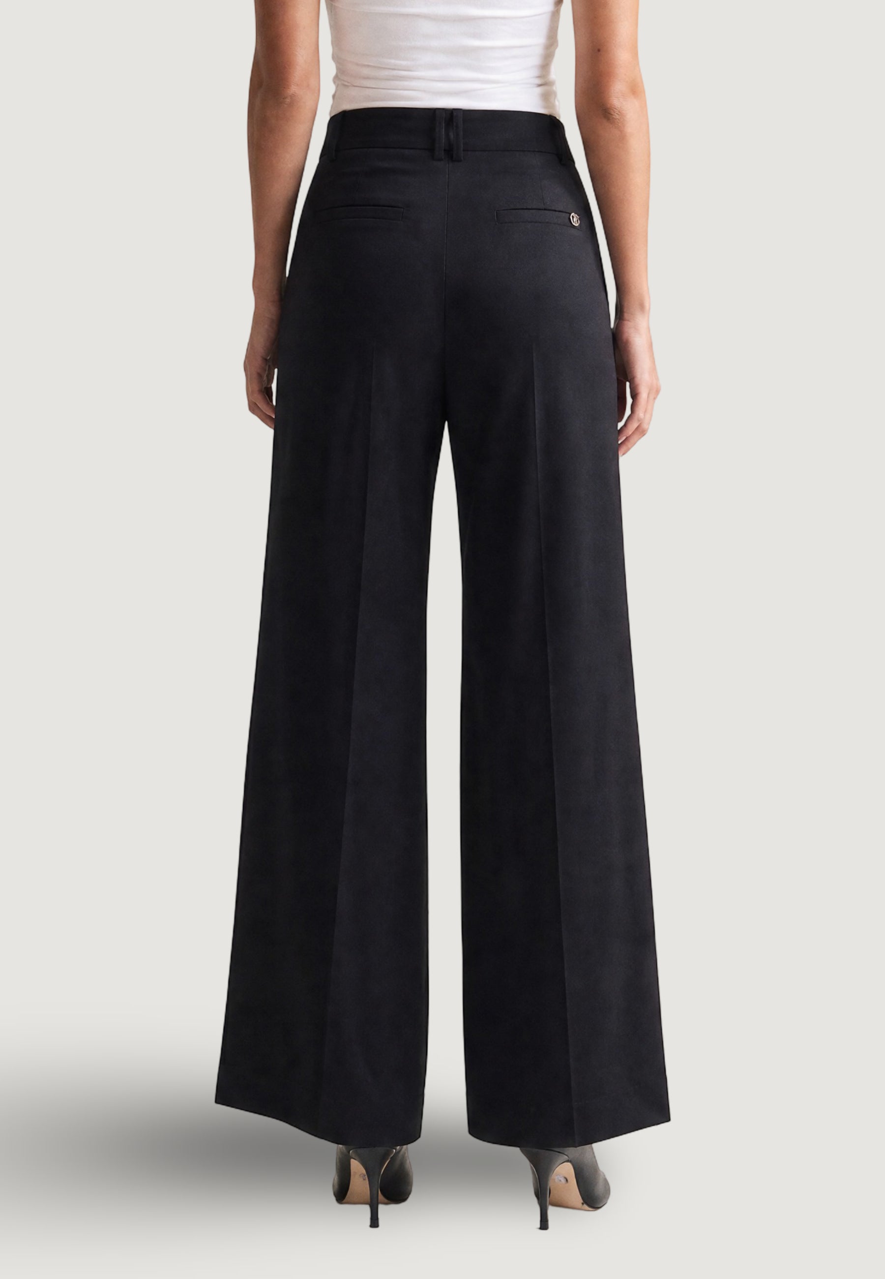Pantaloni a palazzo Guess BASTIENNE WIDE LEG TROUSER