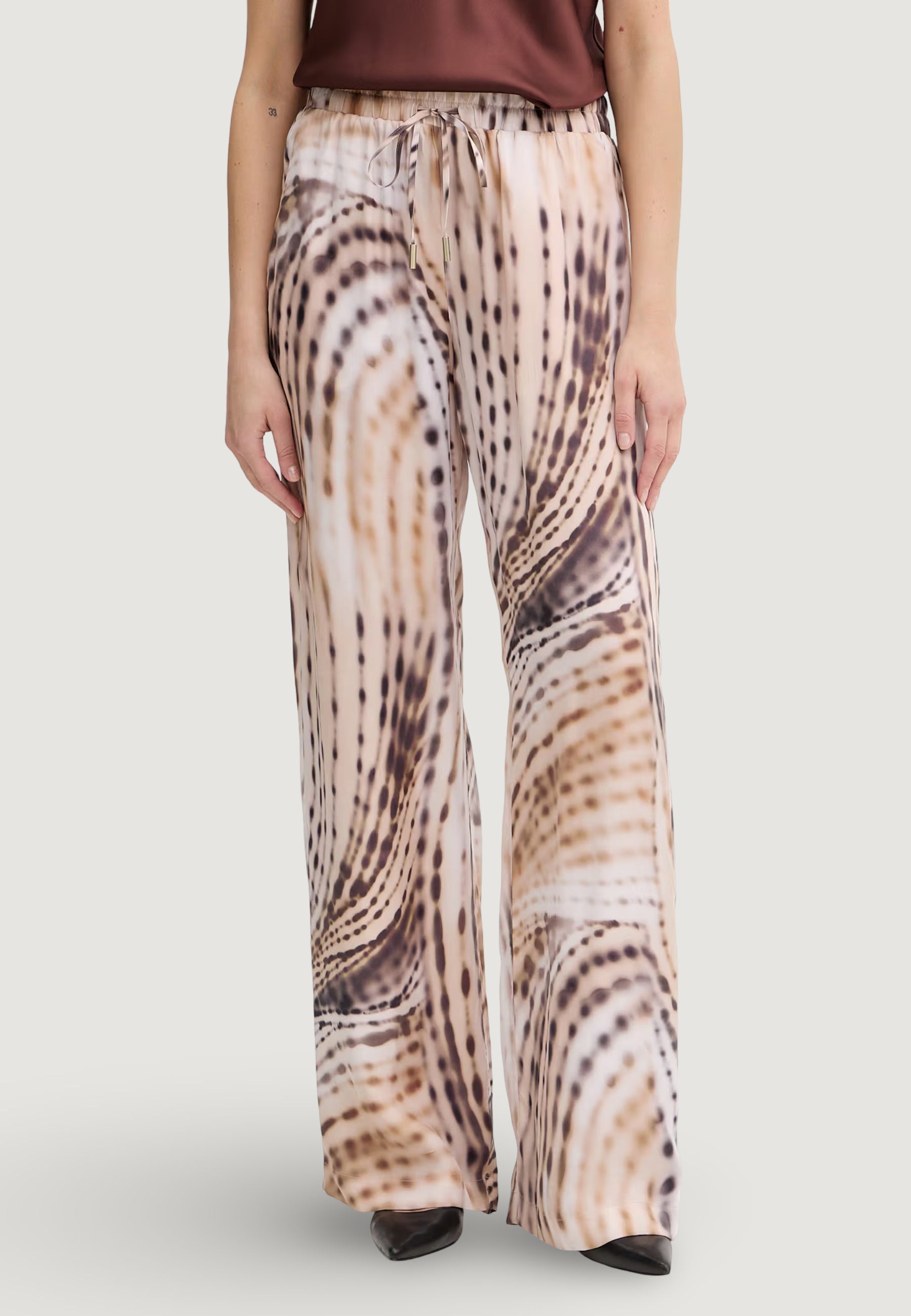 Pantaloni a palazzo Guess DALIA FLUID JOGGER PANT