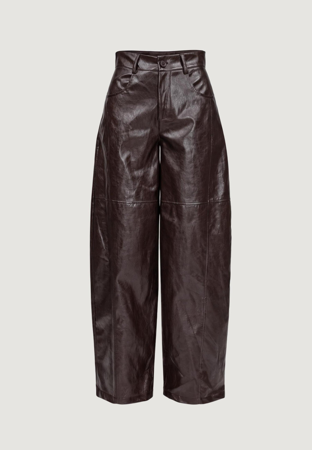 Pantaloni a palazzo I am LOREDANA FAUX LEATHER BARREL